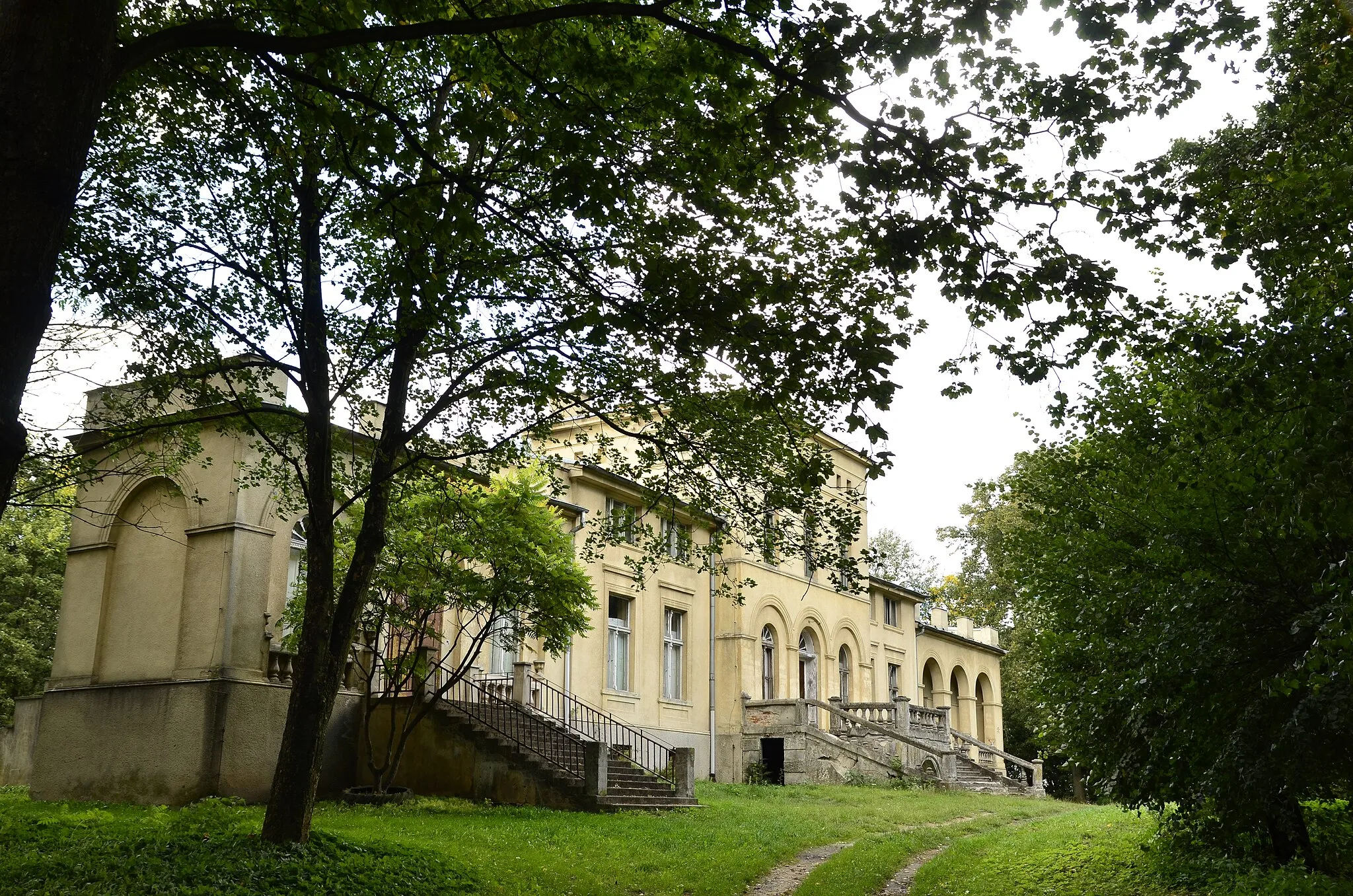 Photo showing: pałac z 1840 r., XIX/XX w.
Pakosław, Lwówek