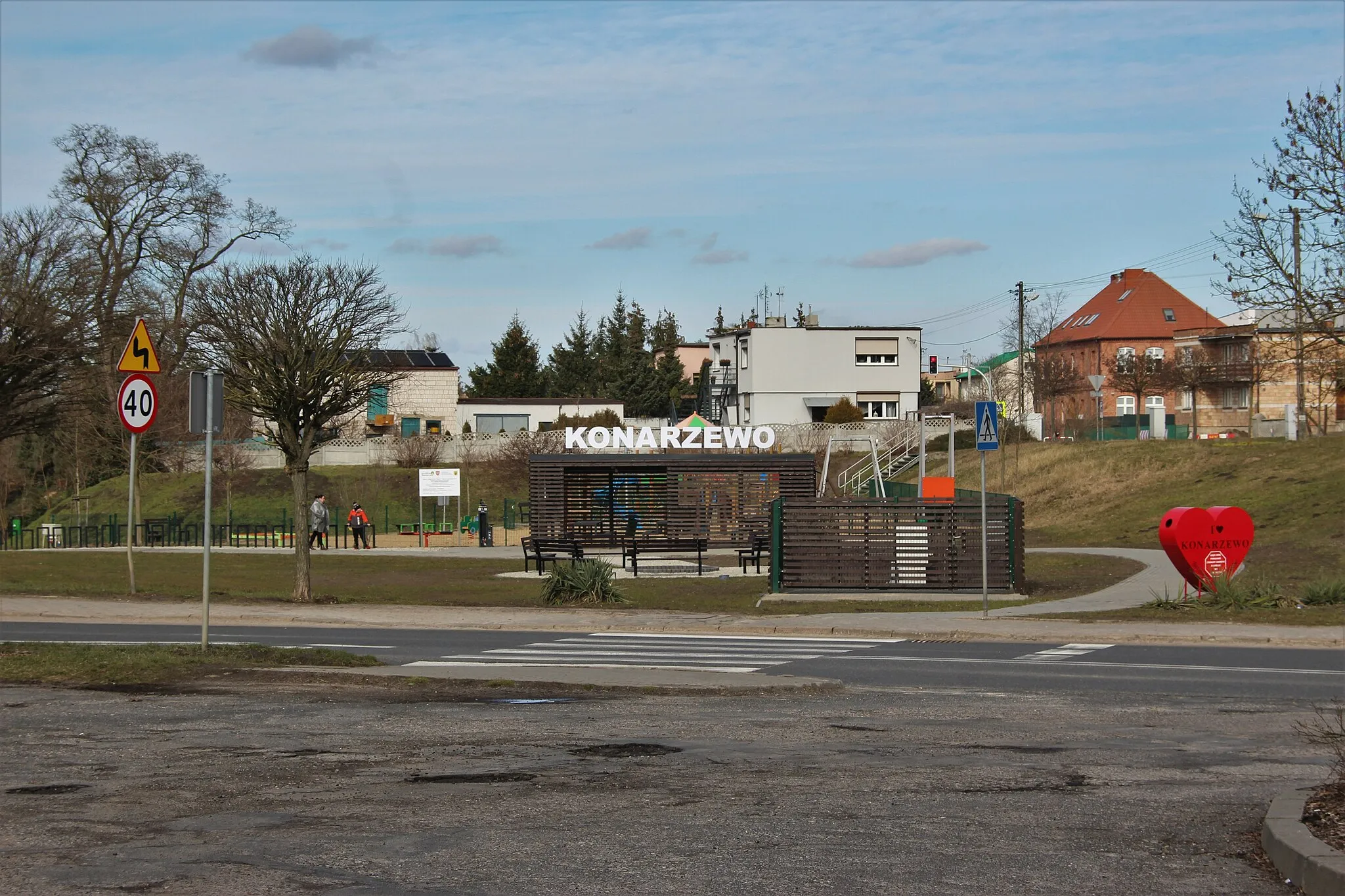 Photo showing: centrum miejscowości Konarzewo (gmina Dopiewo)