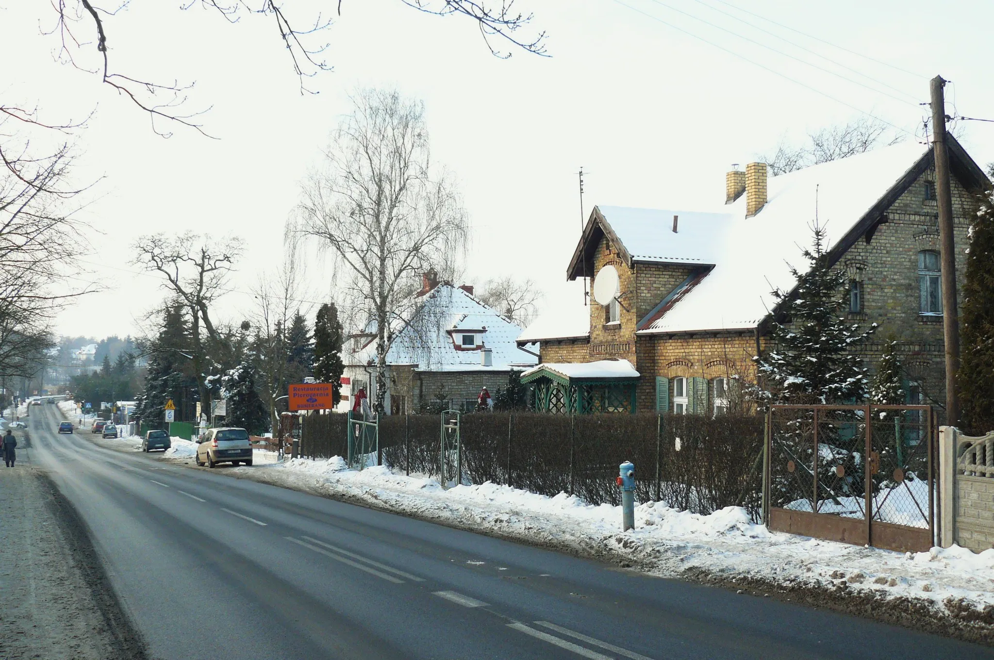 Photo showing: Kiekrz - District of Poznan - main street.