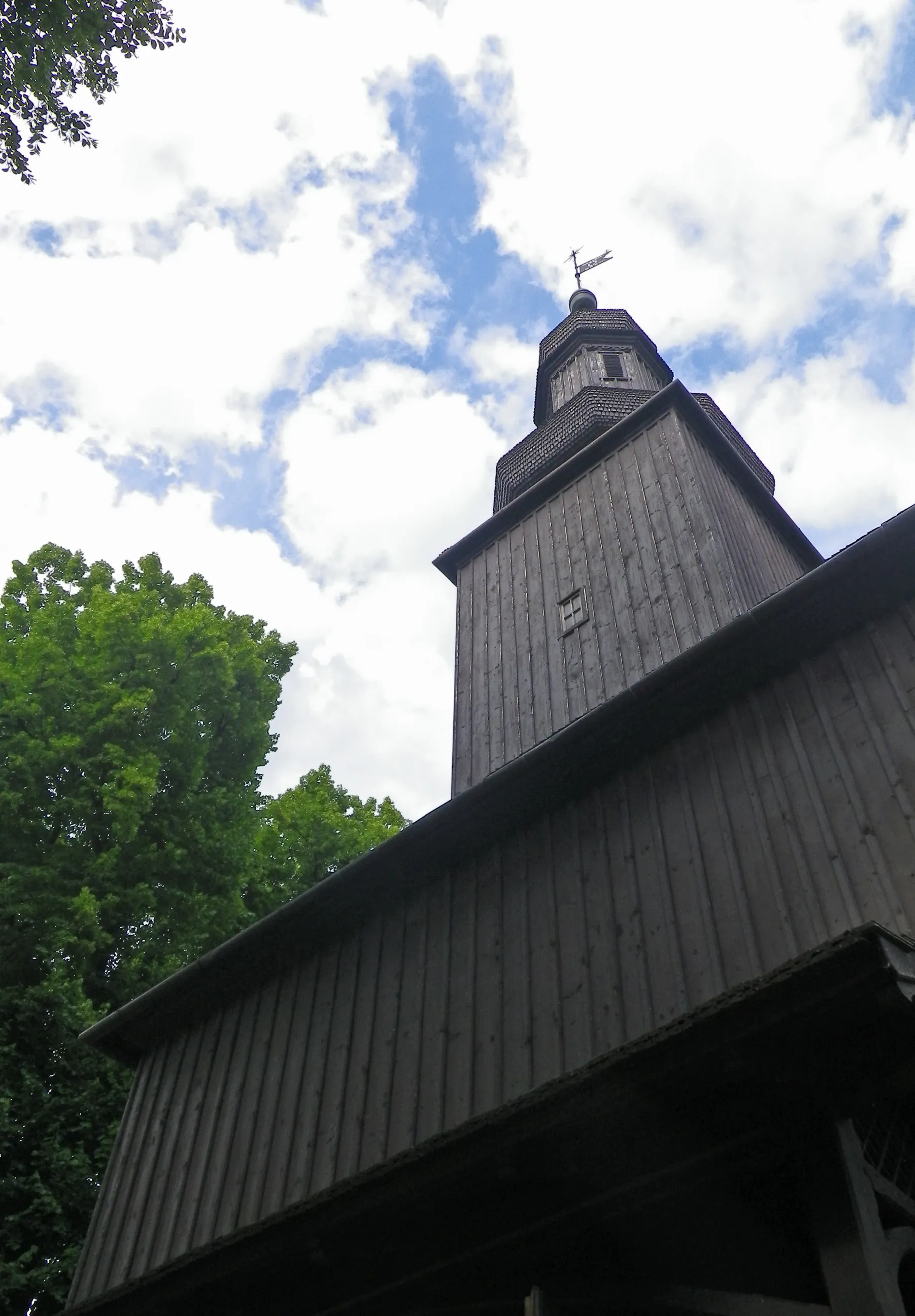 Photo showing: St Martin church tower in Granowo (Poland, Greater Voivodeship, powiat grodziski), built in 1729