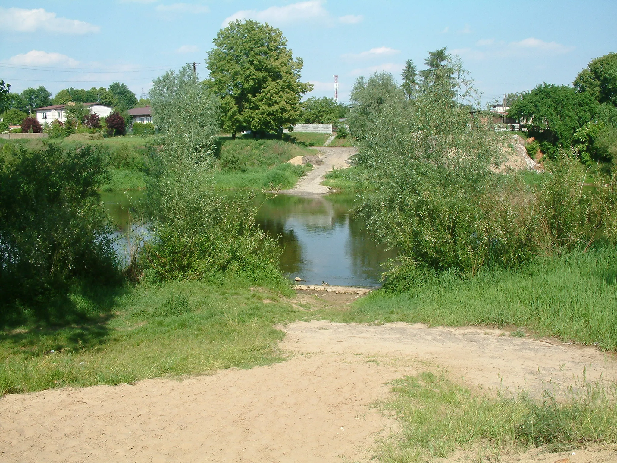 Photo showing: Warta in Wielkopolski National Park between Czapury and Kątnik, first  place were Red Army crossed Warta during Battle of Poznań in 1945 viewed from Kątki (left bank)