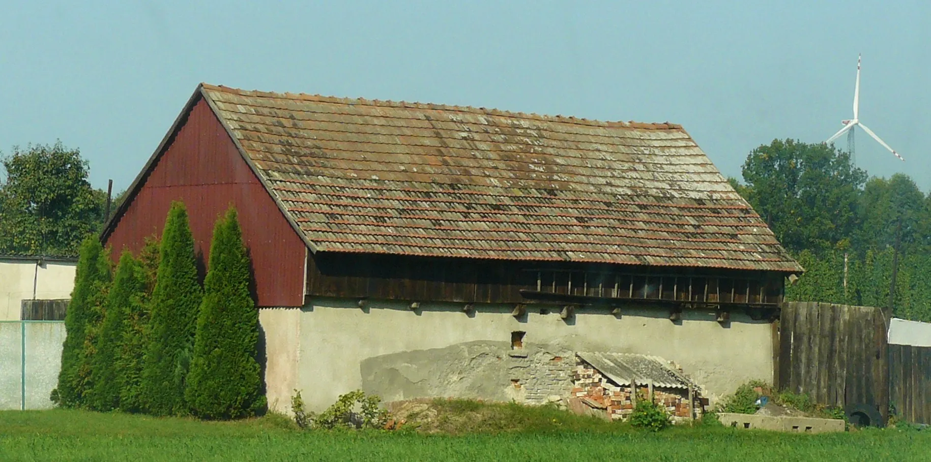 Photo showing: Zabudowa Cichej Góry (wsi olęderskiej).