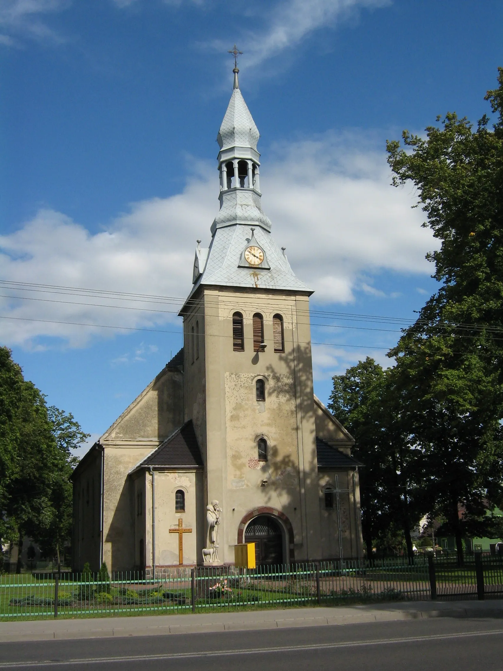 Photo showing: Church of St. Adalbert (Wojciech) in Boruja Kościelna (Poland)
