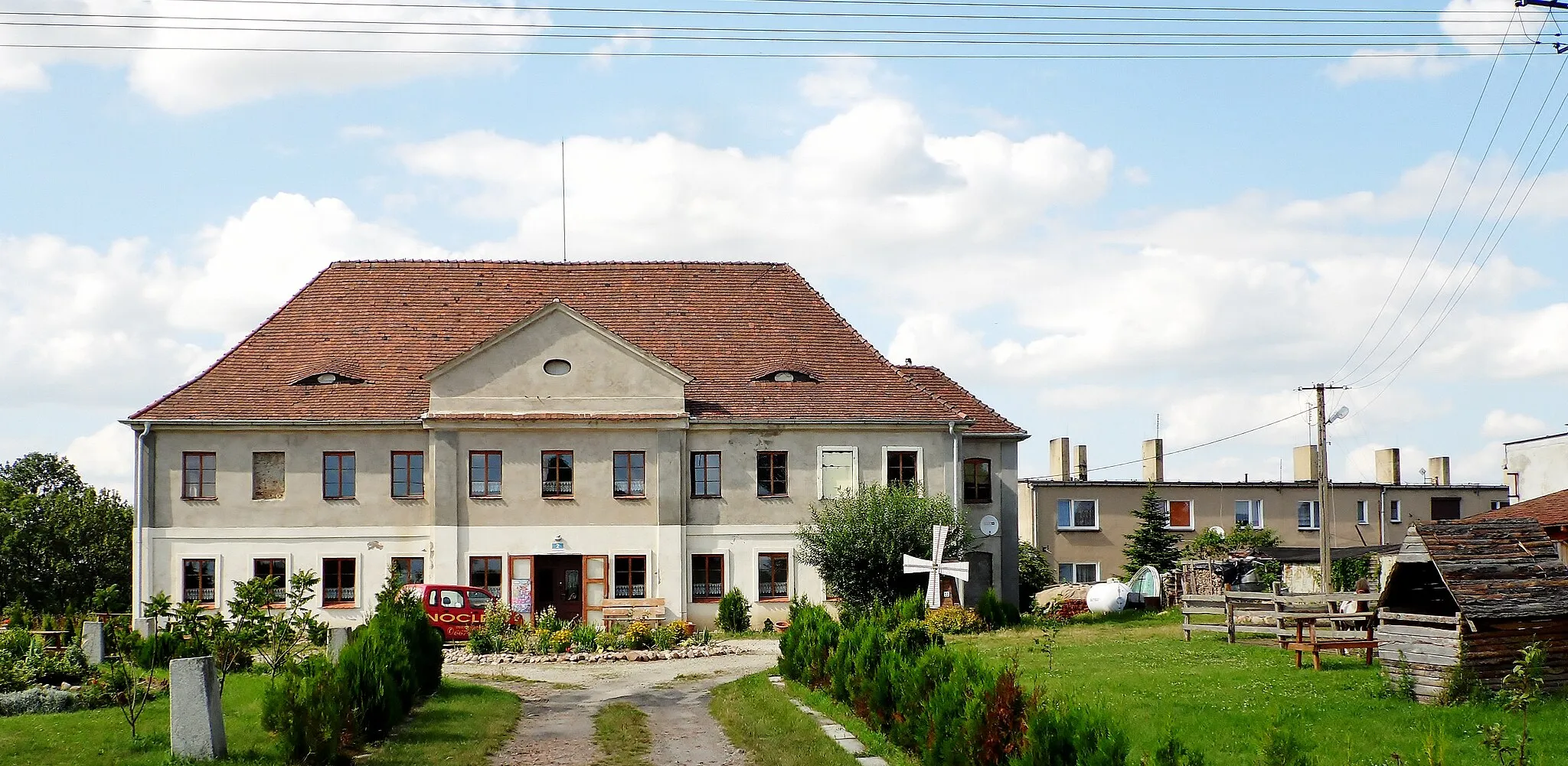 Photo showing: Mansion of the 1st half. Nineteenth century Wyciążkowo / Region Lipno / area. Leszno / province. Greater Poland / Poland