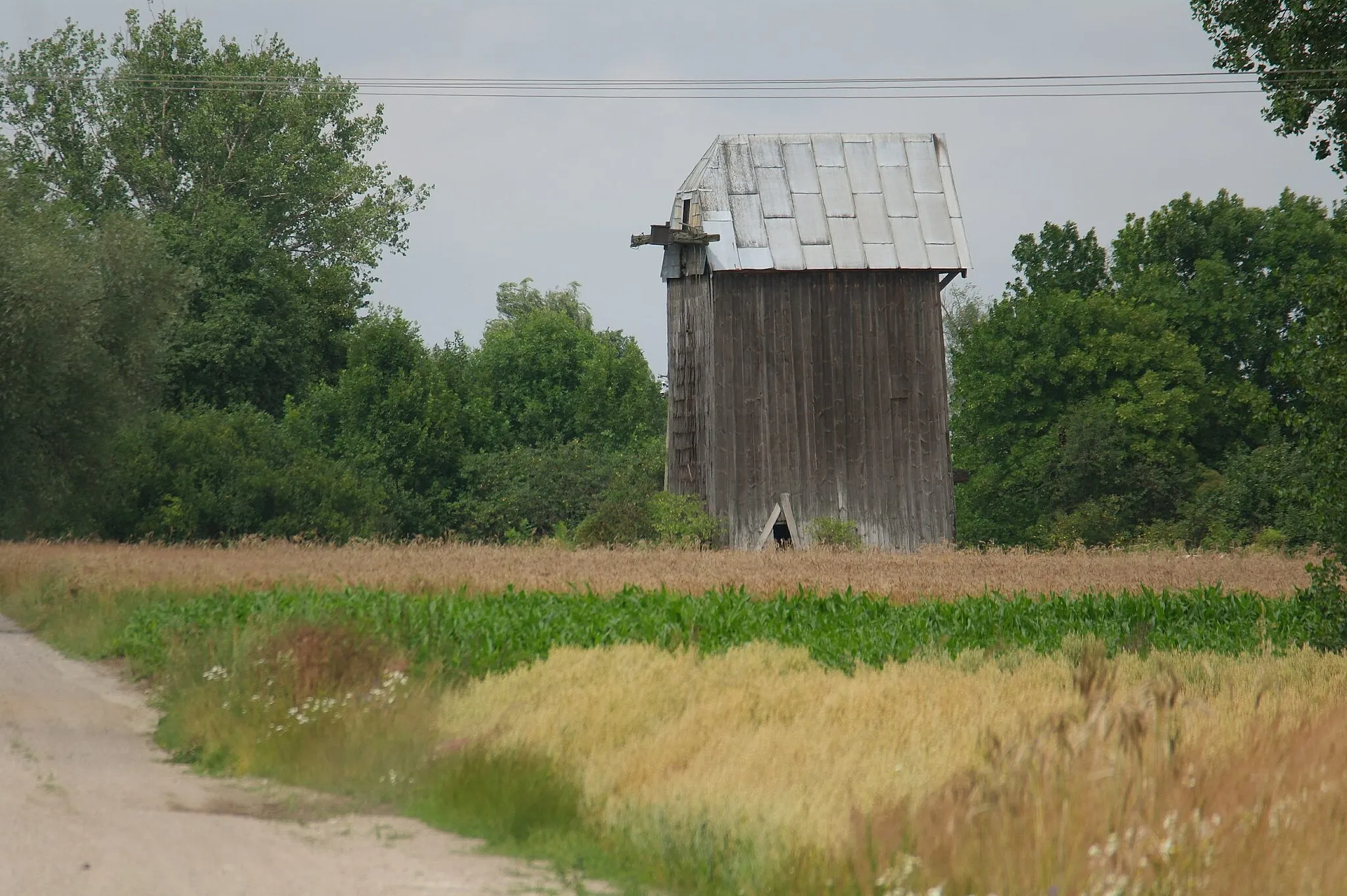 Photo showing: Wiatrak w Woli Tłomakowej