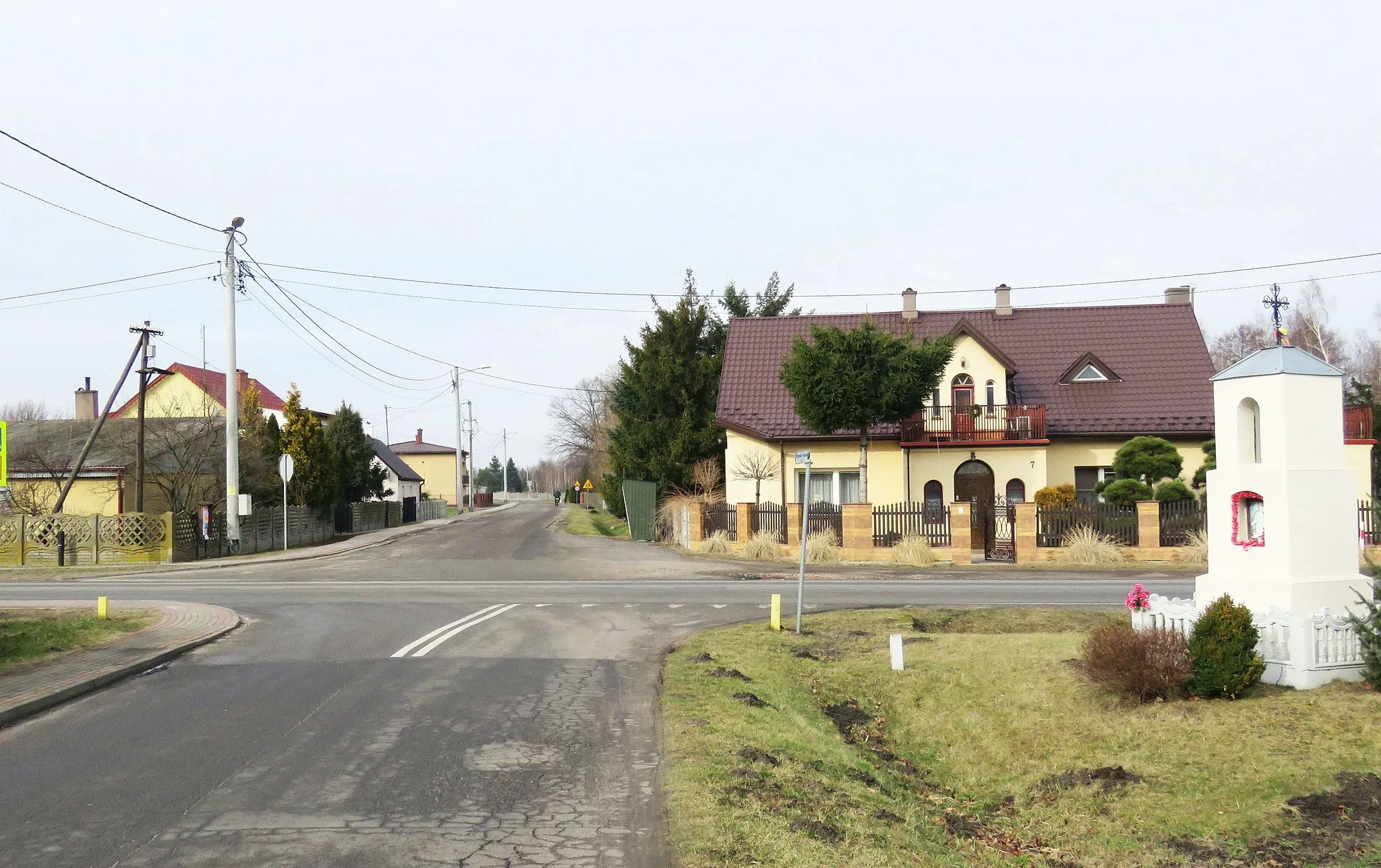 Photo showing: Sobiesęki, centrum miejscowości
