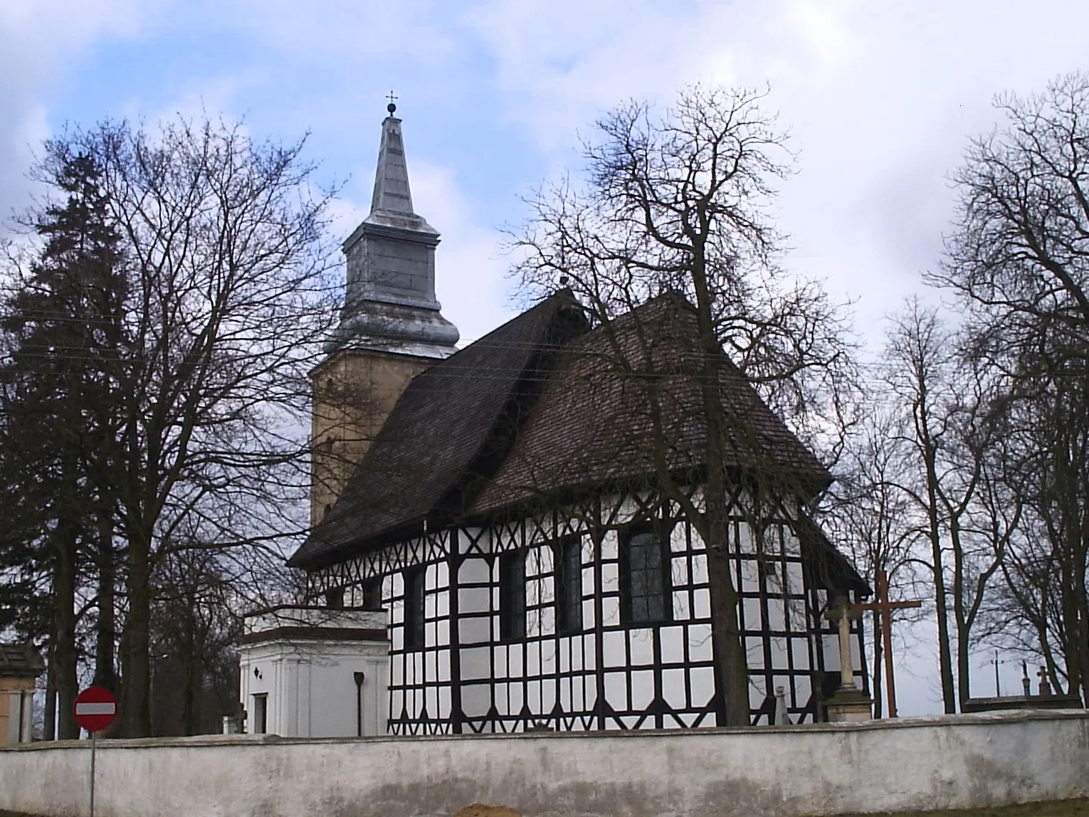 Photo showing: Immaculate Conception church in Oporowo, Poland