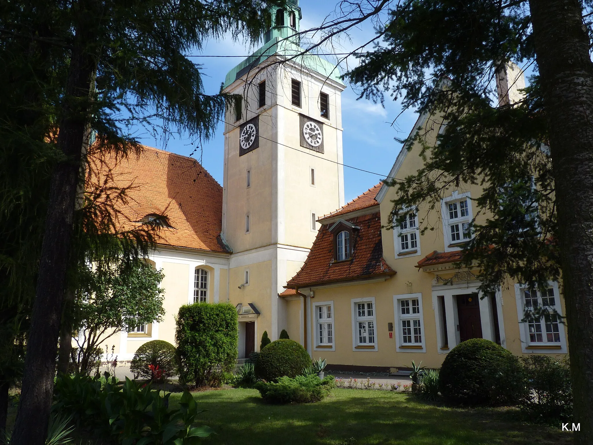 Photo showing: Nowe Skalmierzyce - widok kościoła  pw. Matki Bożej Nieustającej Pomocy