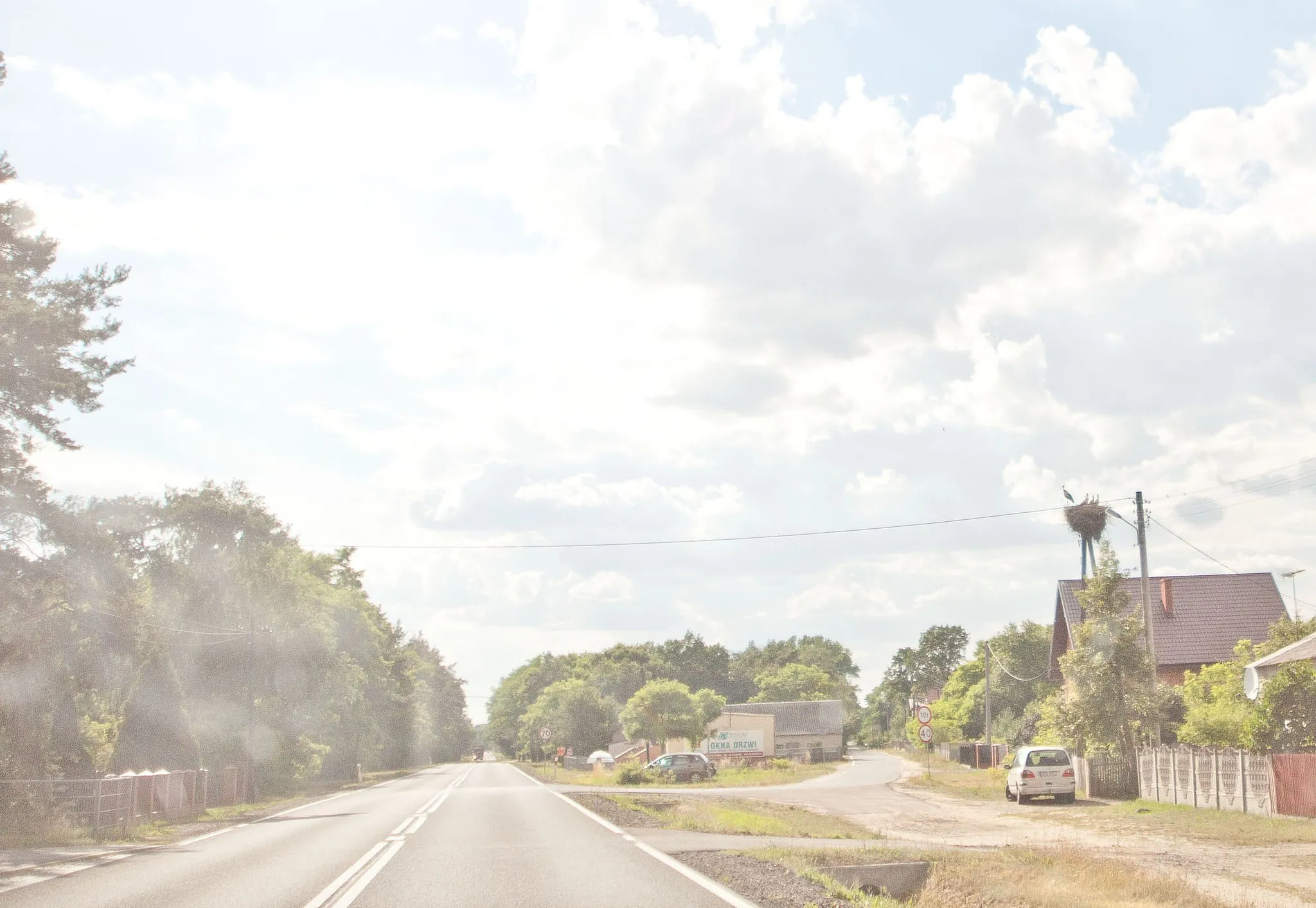 Photo showing: stork nest in poland