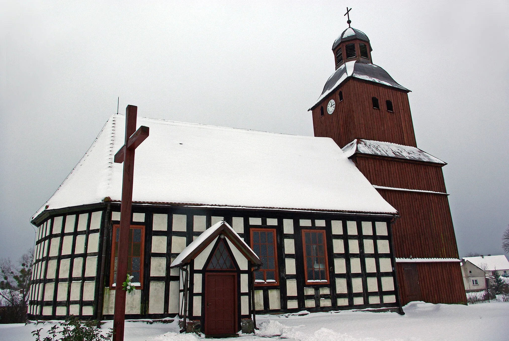 Photo showing: Church in Dzierżążno Wielkie village, Wielkopolska, Poland
