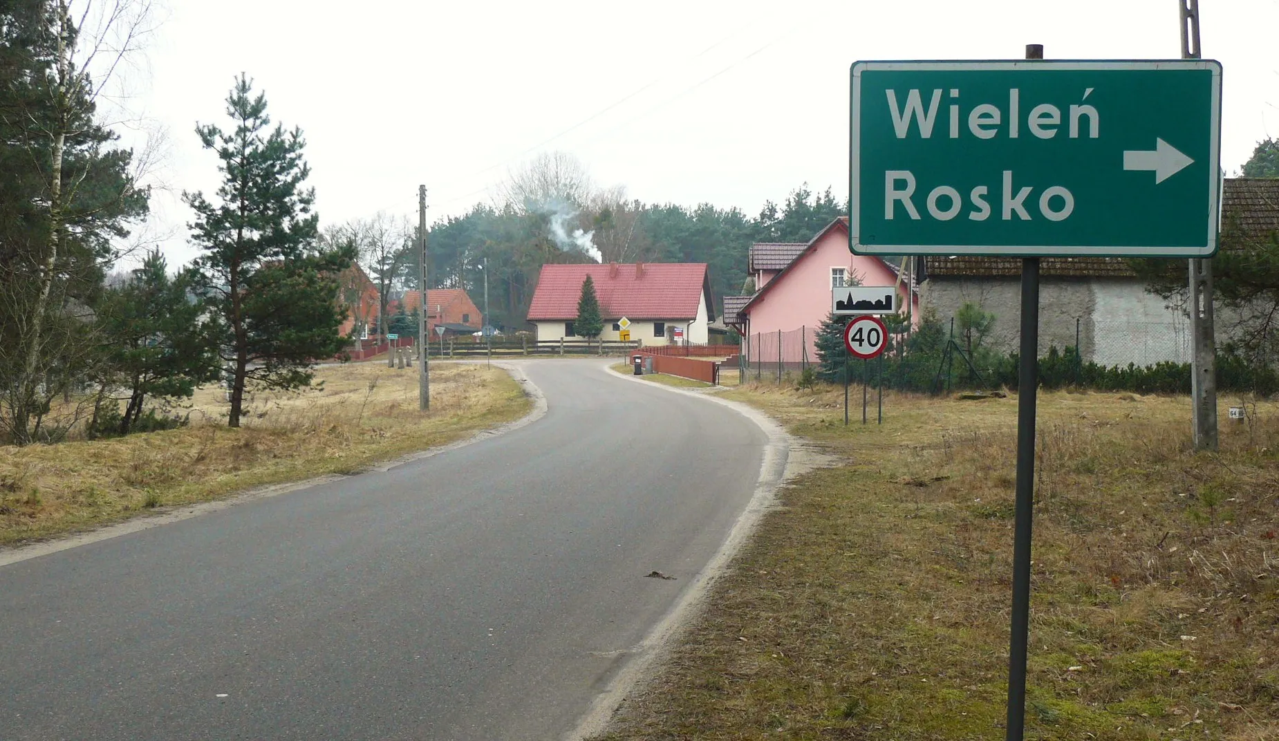 Photo showing: Wieś Hamrzysko. Gmina Wieleń.