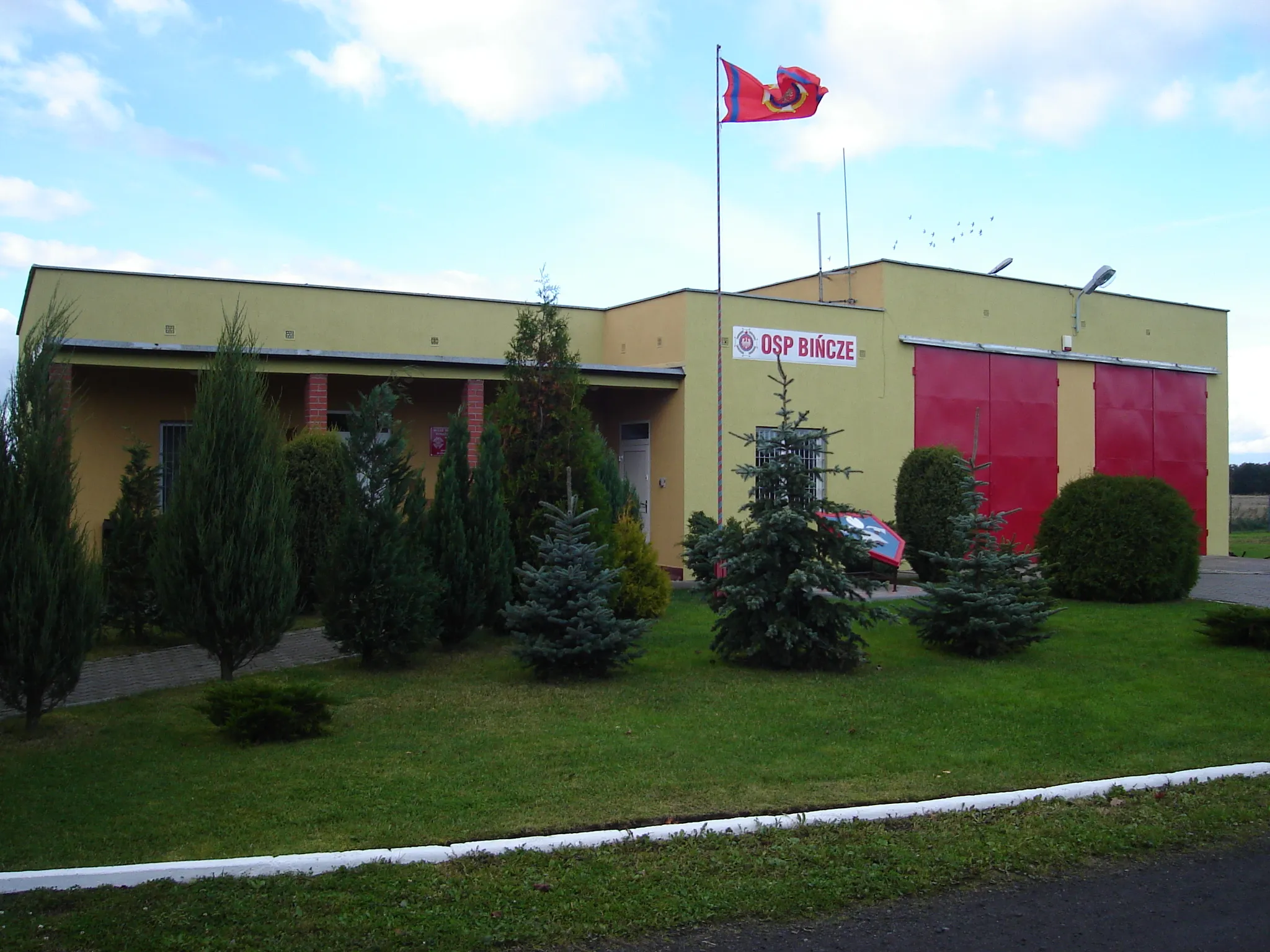 Photo showing: Voluntary Fire Brigade house in Bińcze
