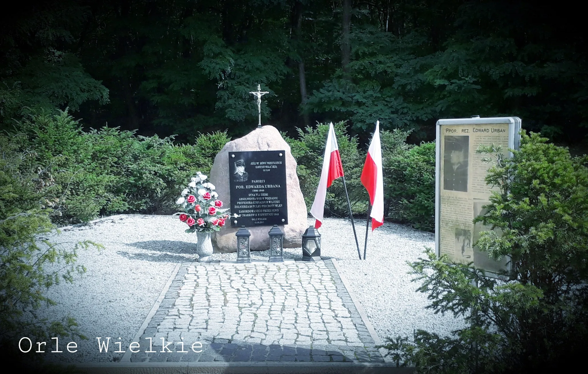 Photo showing: Obelisk upamiętniający zamordowanego przez NKWD por. Edwarda Urbana  znajdujacy się w Orlu Wielkim