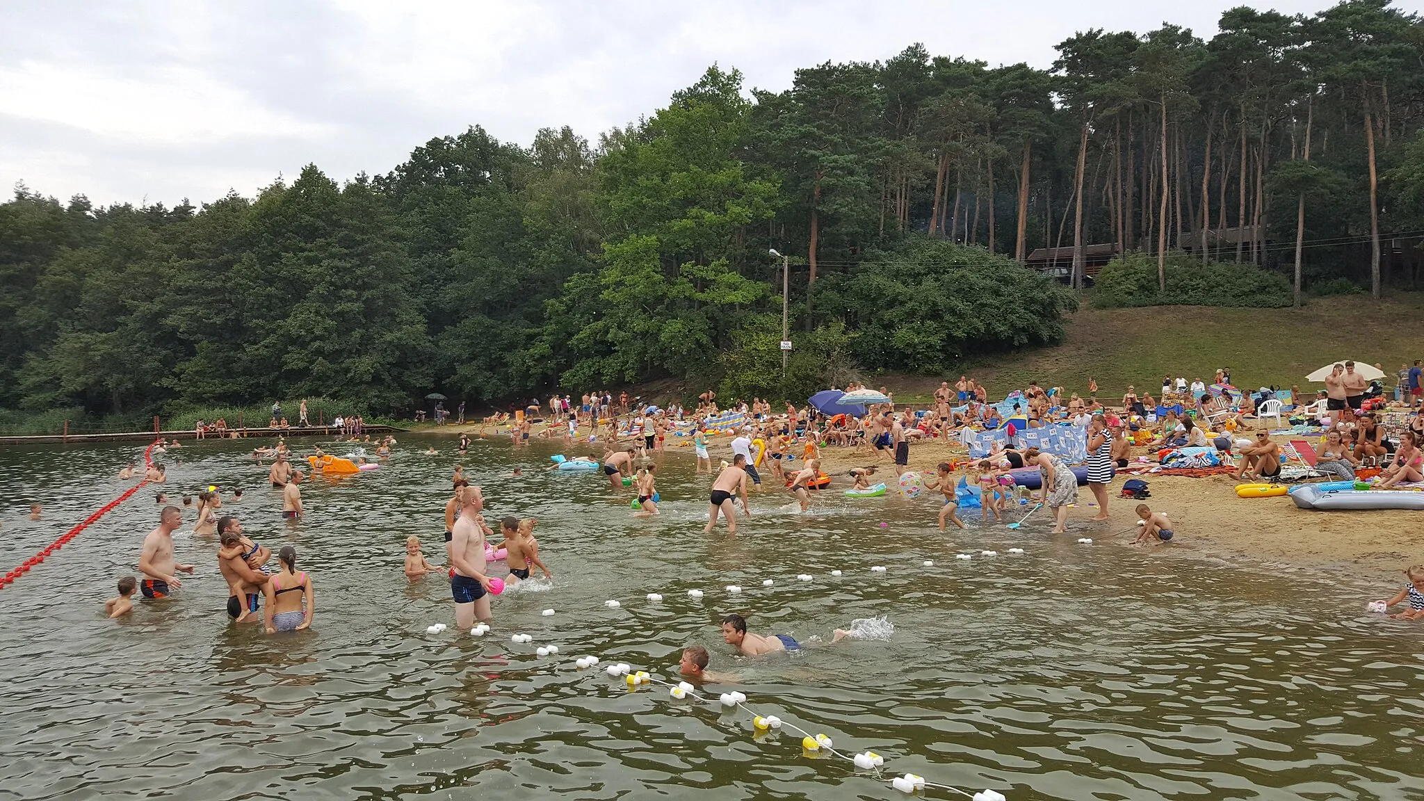 Photo showing: Jezioro Jarosławskie, plaża w Jarosławkach, województwo wielkopolskie, Polska