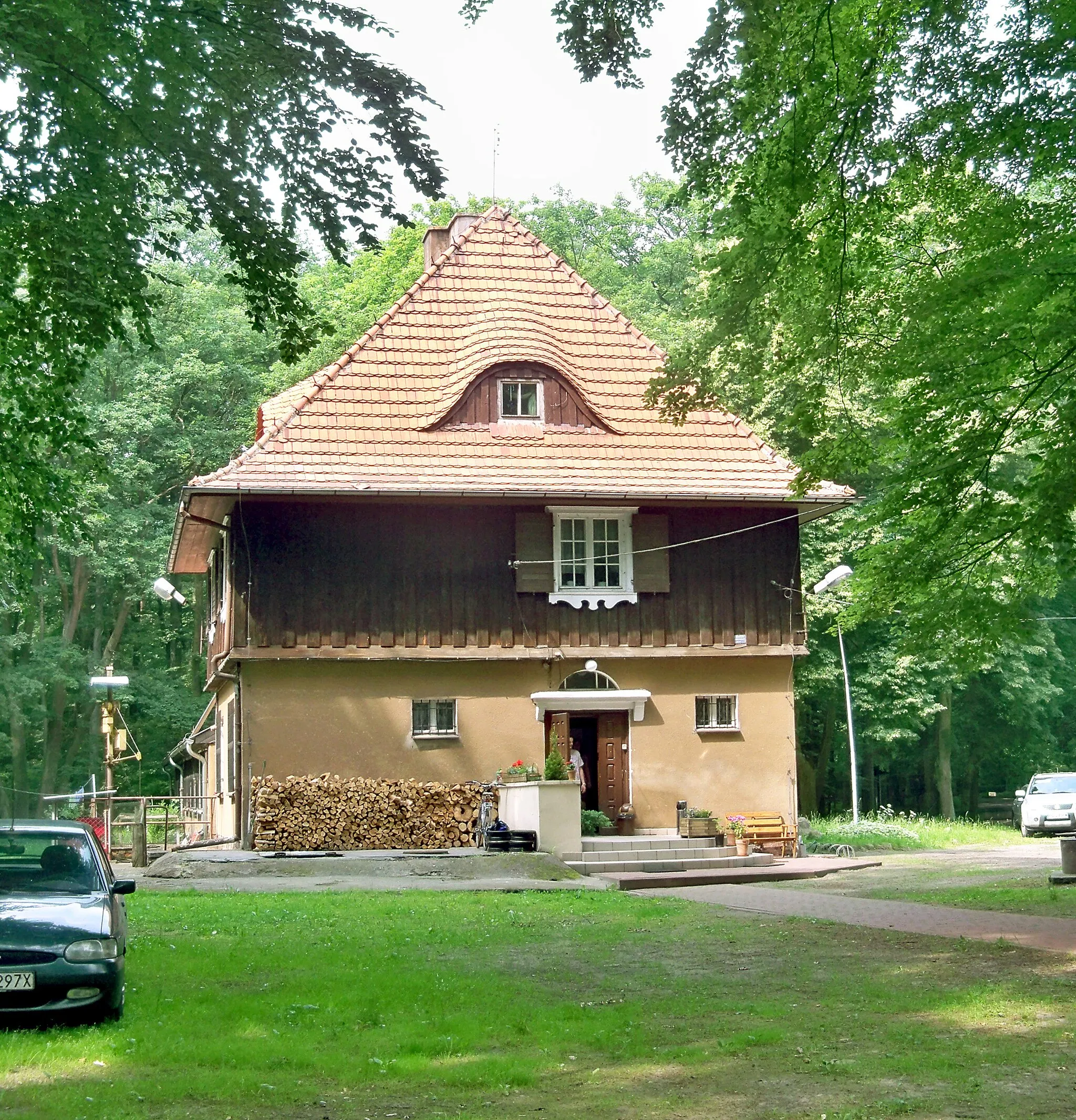 Photo showing: Stacja Ekologiczna UAM w Jeziorach.
Główny budynek.