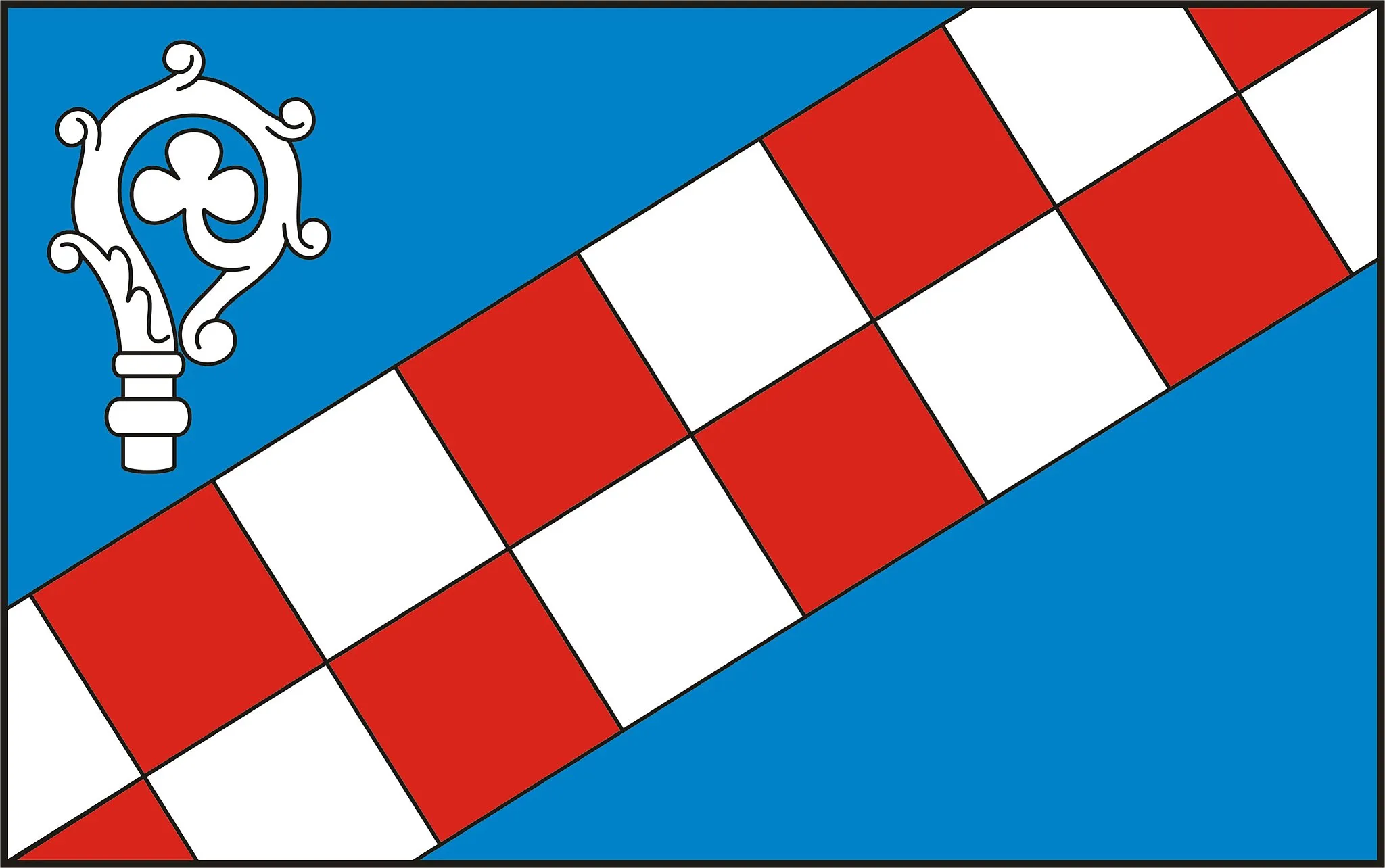 Photo showing: Flaga gminy Choceń • Flag  of gmina Choceń