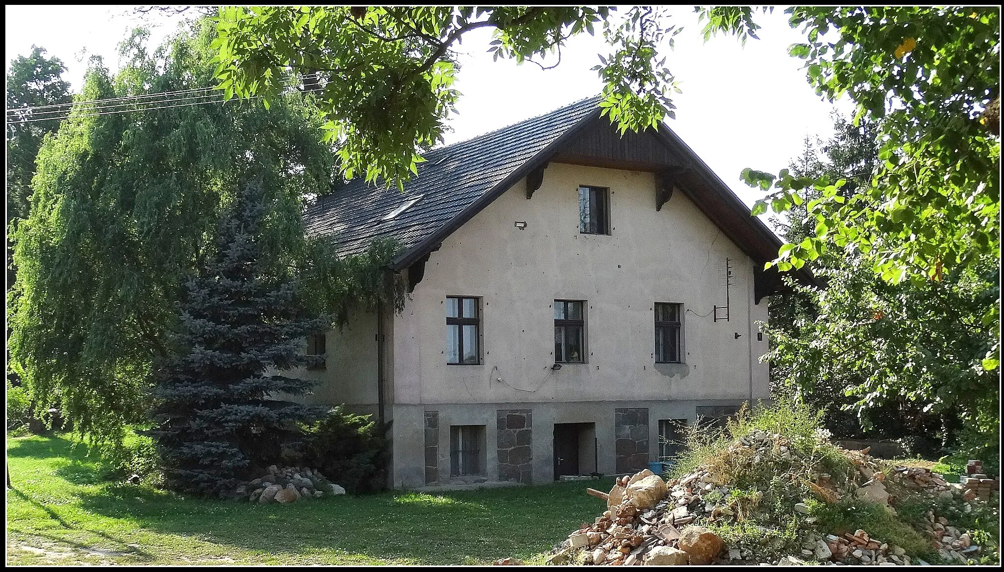 Photo showing: Morownica, outbuilding of 1887. / Gm. Śmigiel / pow. kościański / province. Greater