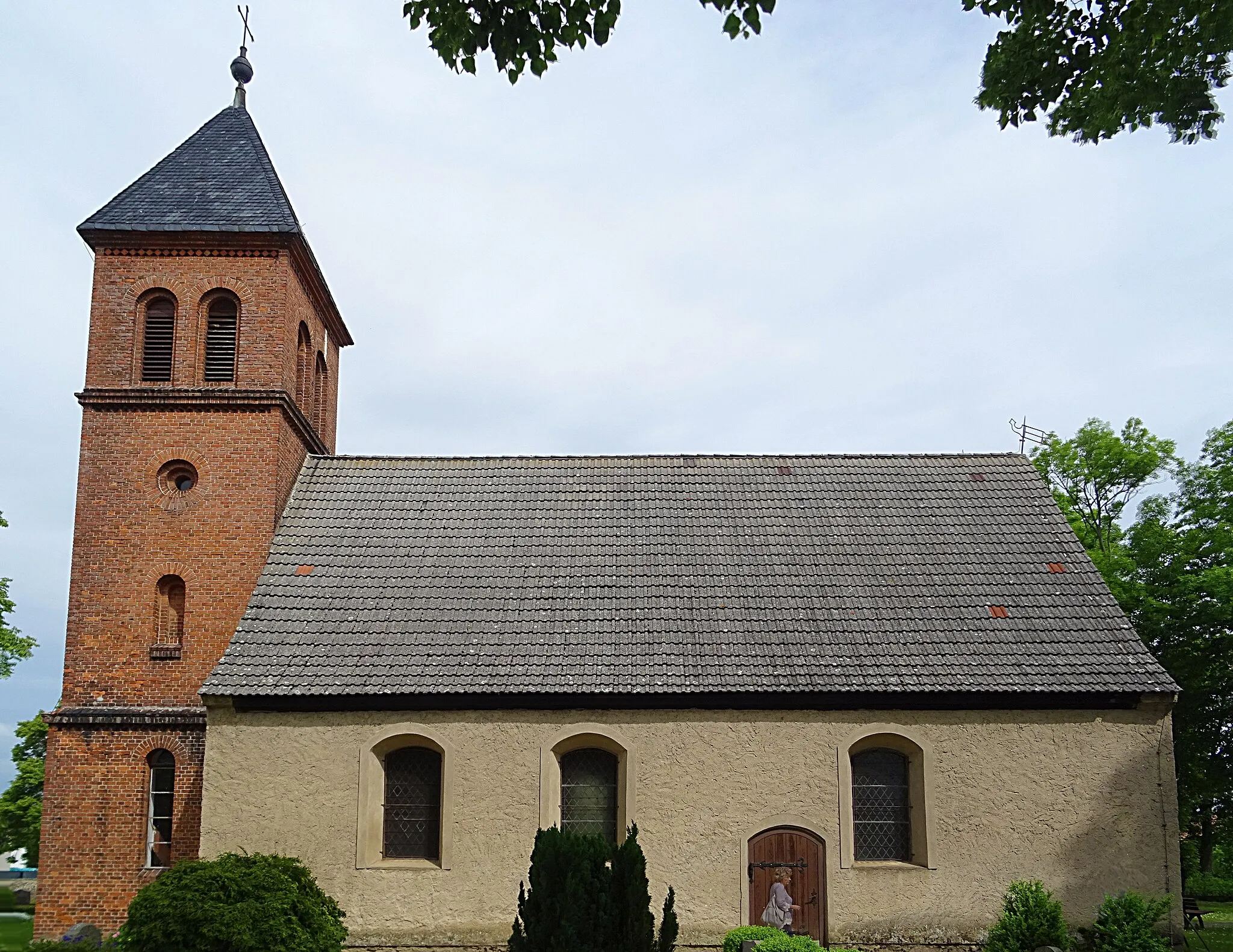 Photo showing: Französisch-reformierte Dorfkirche Klein Ziethen (Barnim), Ansicht von Süden