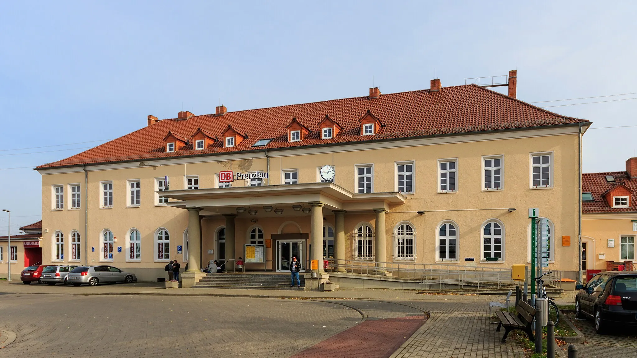 Photo showing: Train station in Prenzlau, Brandenburg, Germany