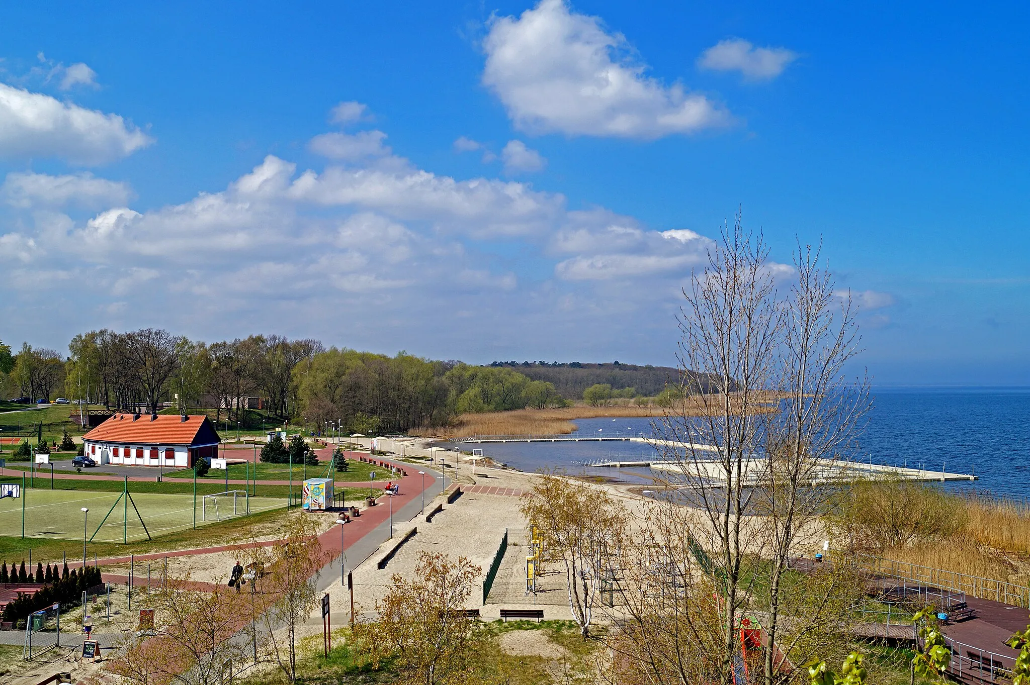 Photo showing: Beach & Promenade, Trzebiez, Poland