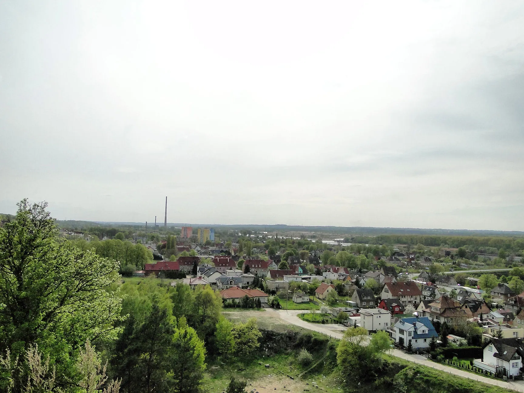 Photo showing: Widok na Podjuchy ze Wzgórza Akademickiego w Szczecinie