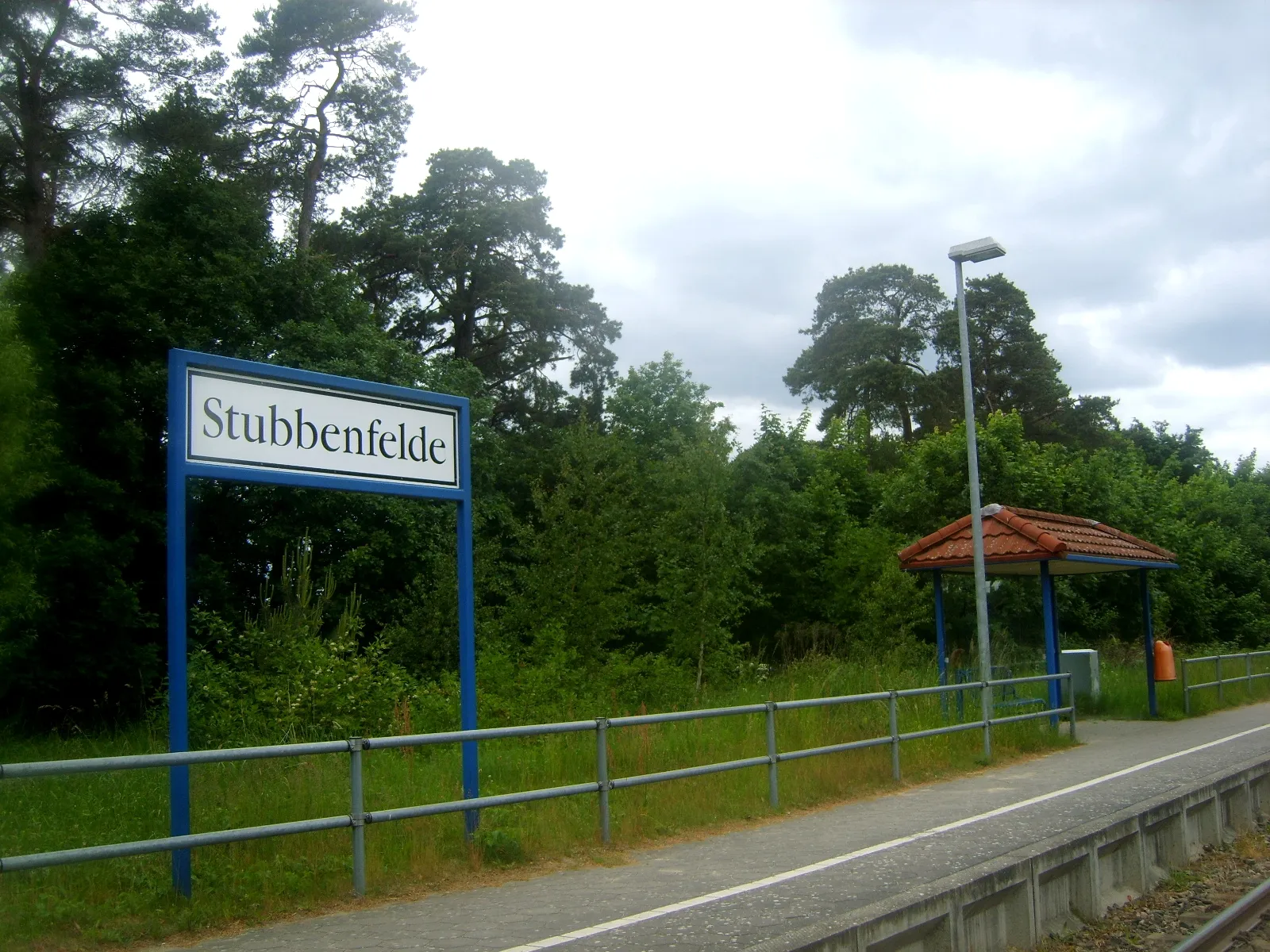 Photo showing: Przystanek kolejowy Stubbenfelde.