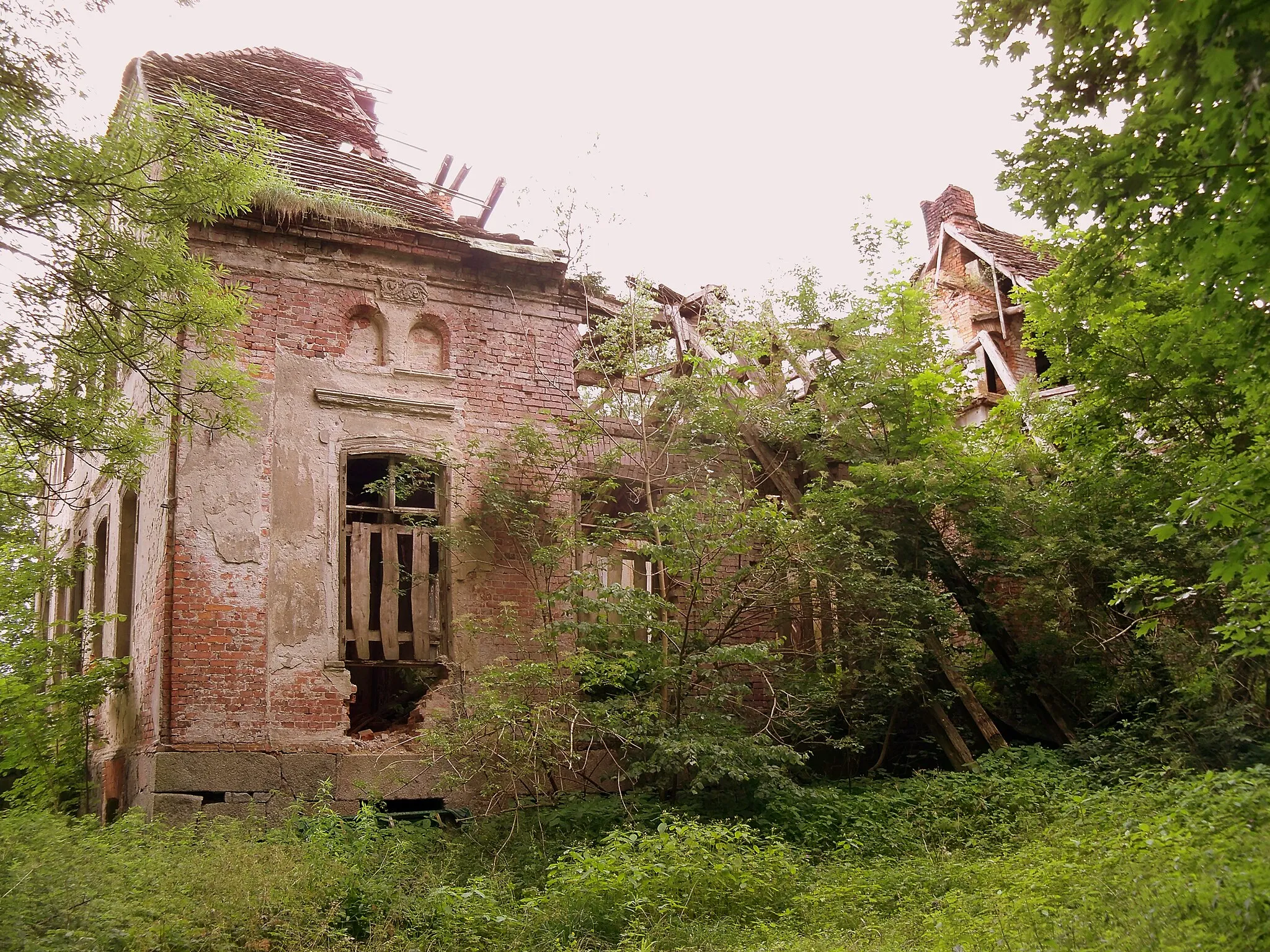 Photo showing: Ogartowo - ruiny pałacu.