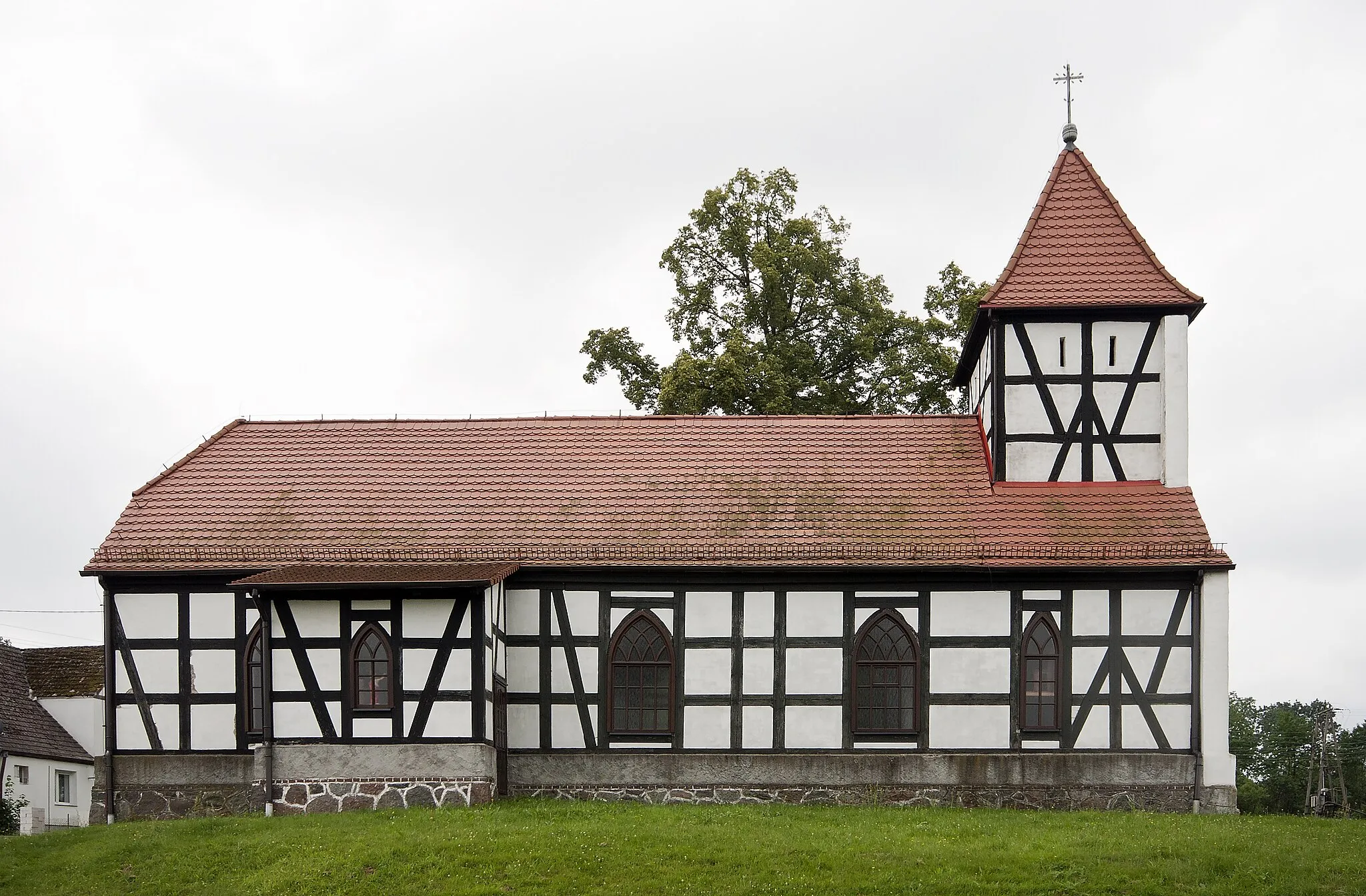 Photo showing: Church in Kłanino, West Pomeranian Voivodeship, Poland.