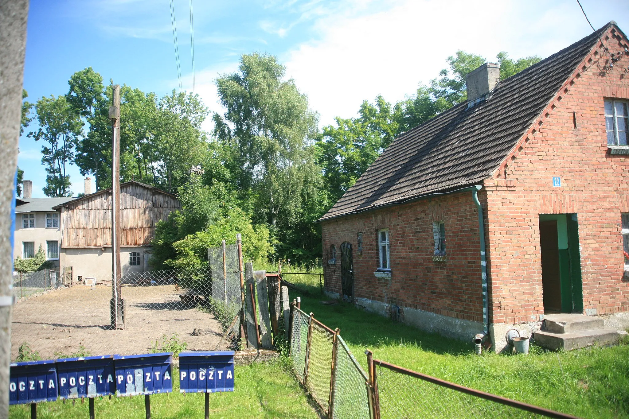 Photo showing: Stork nest in Gościnko, Poland