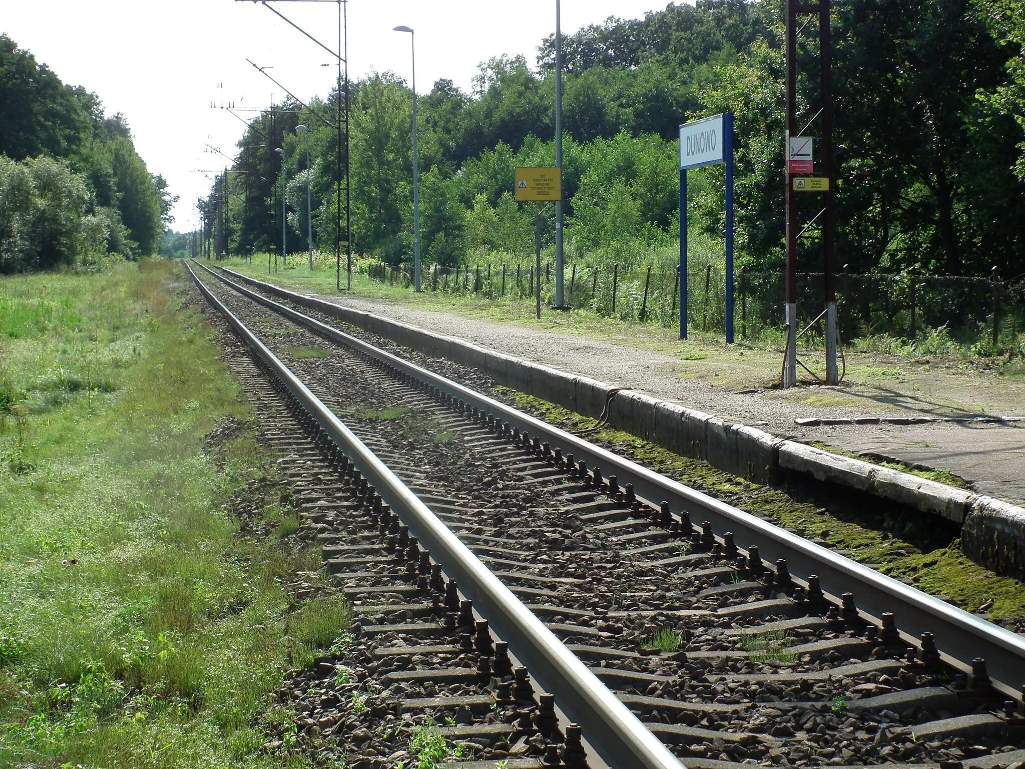 Photo showing: Przyst. kolejowy Dunowo.