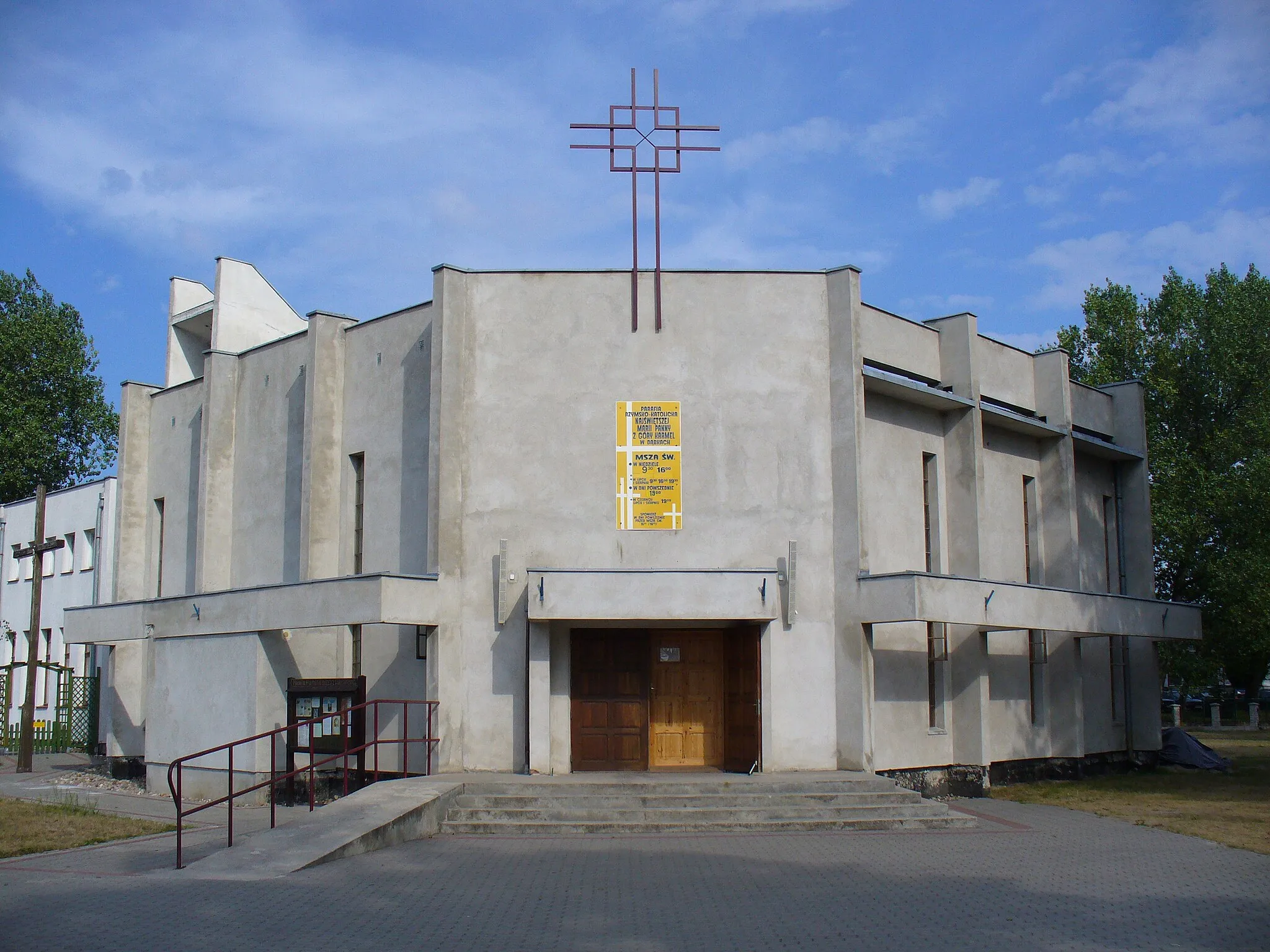 Photo showing: Church of Our Lady of Mount Carmel in Dąbki, Poland.