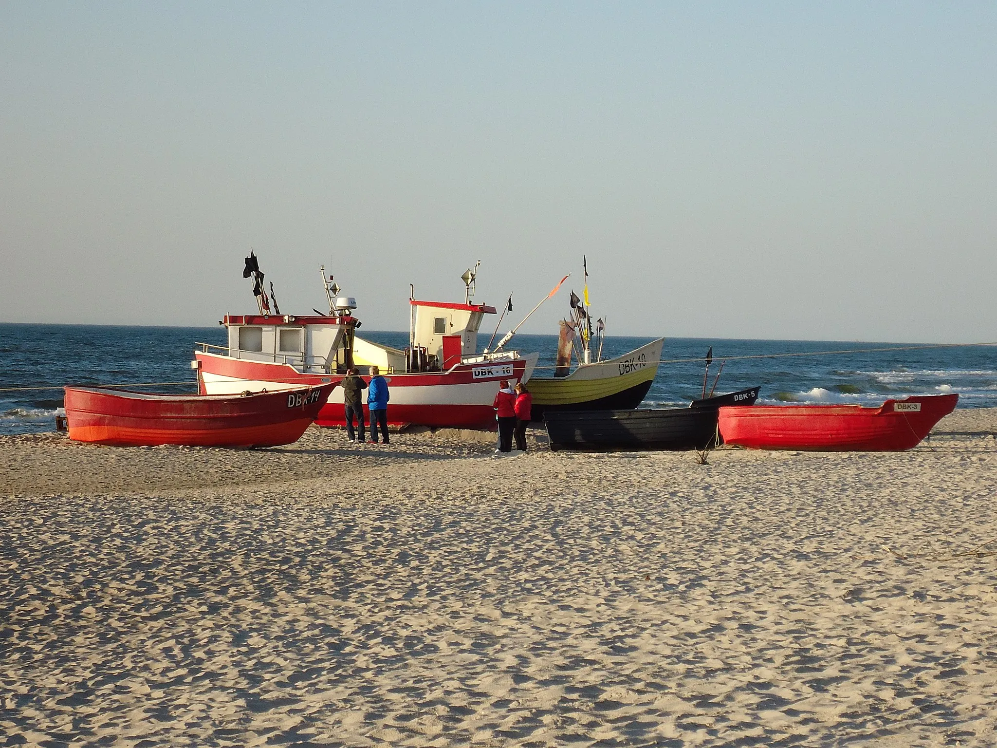 Photo showing: Dąbki (West Pomeranian) - fishing boats