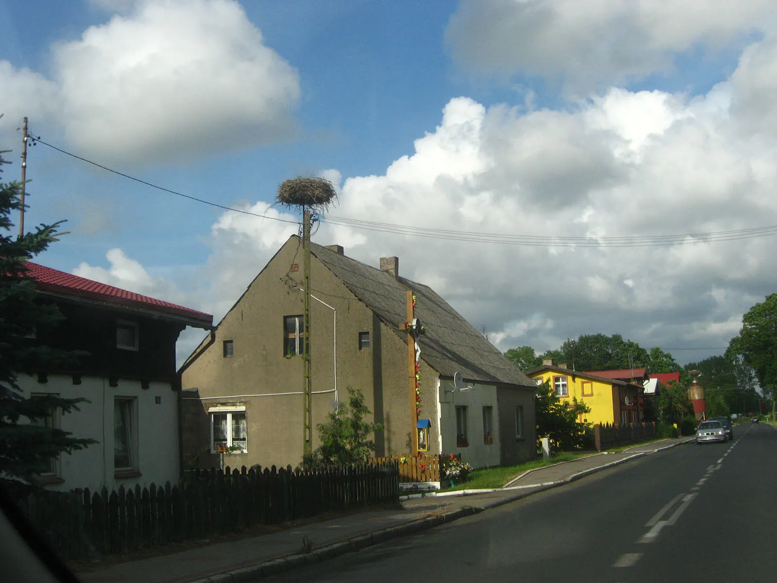 Photo showing: Storks nest in Bogusławiec