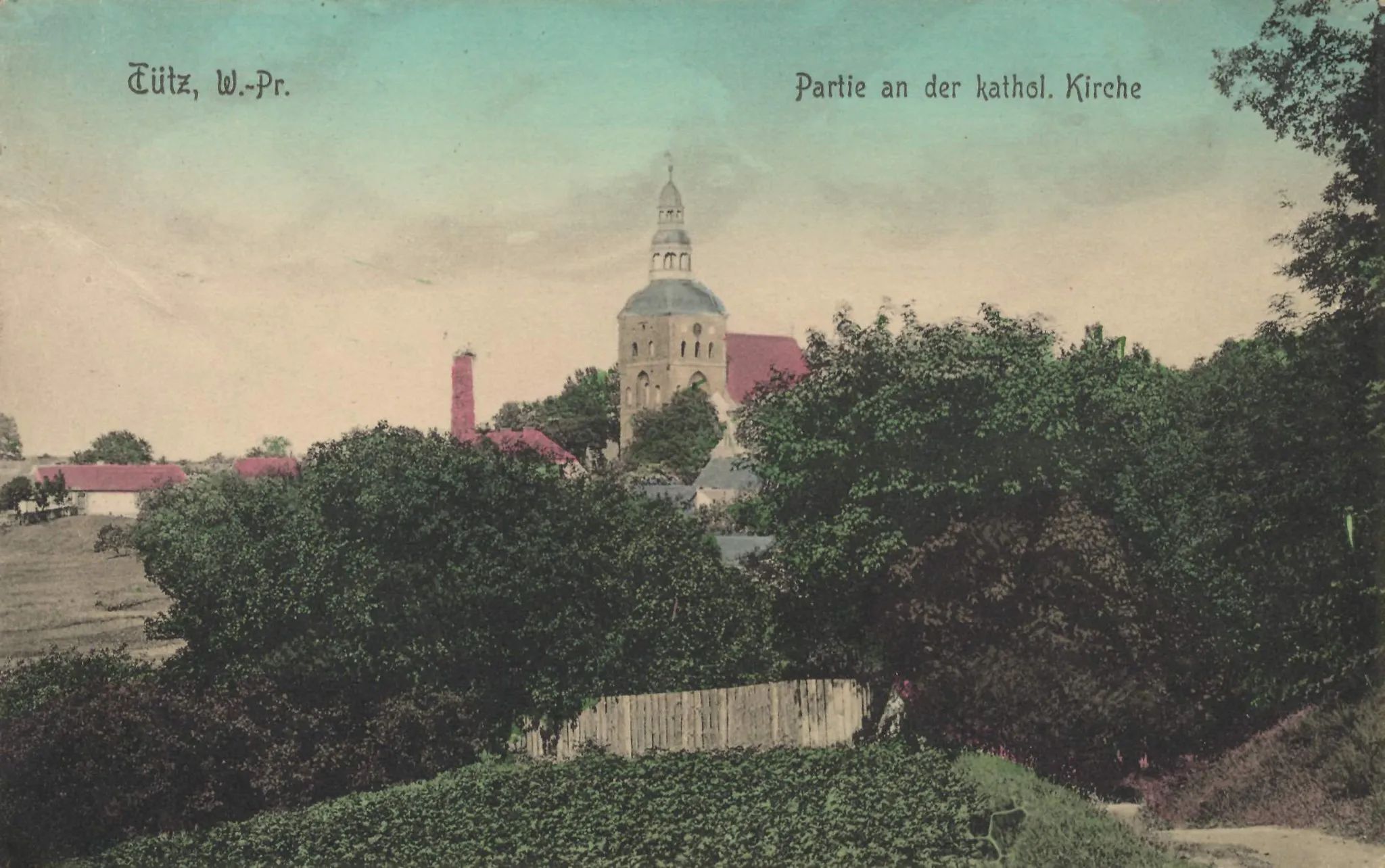 Photo showing: Tütz, W.-Pr., kath. Kirche