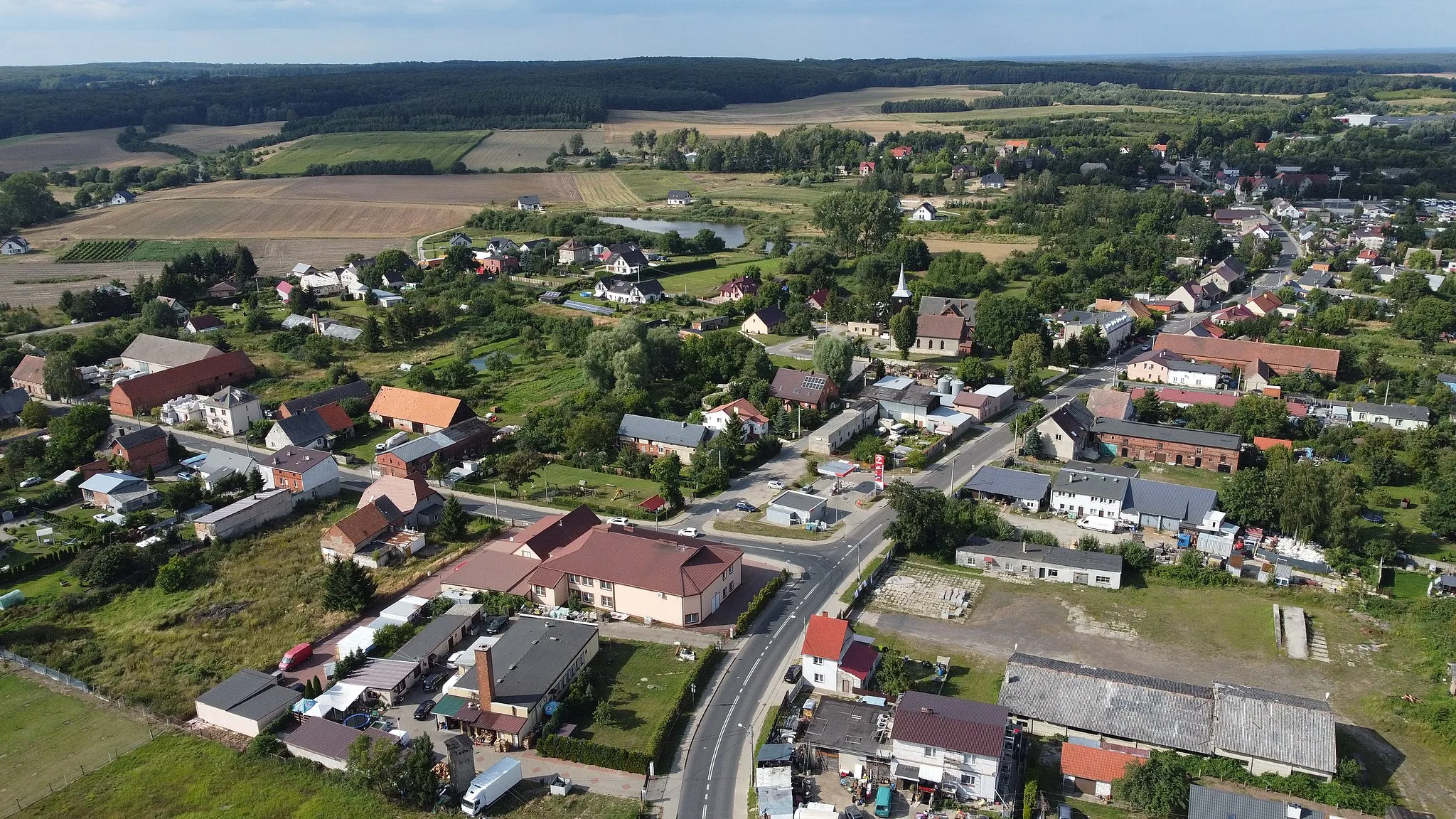 Photo showing: Stare Czarnowo near Szczecin, NW Poland, view from the south