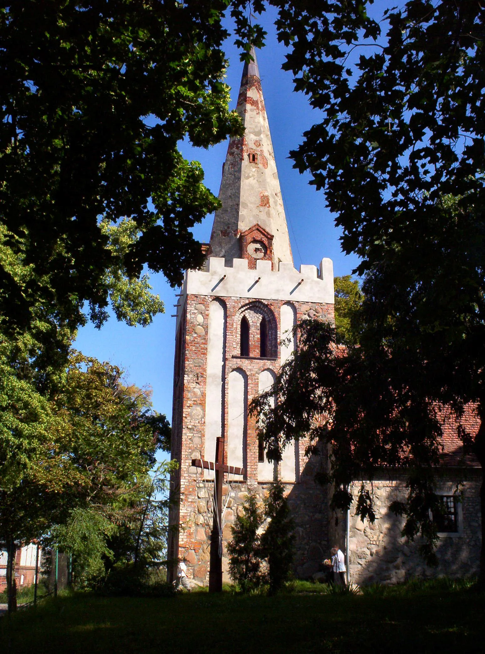 Photo showing: Wieża kościoła w Koszewie (gm. Stargard Szczeciński) (zabytek nr rejestr. A/472)