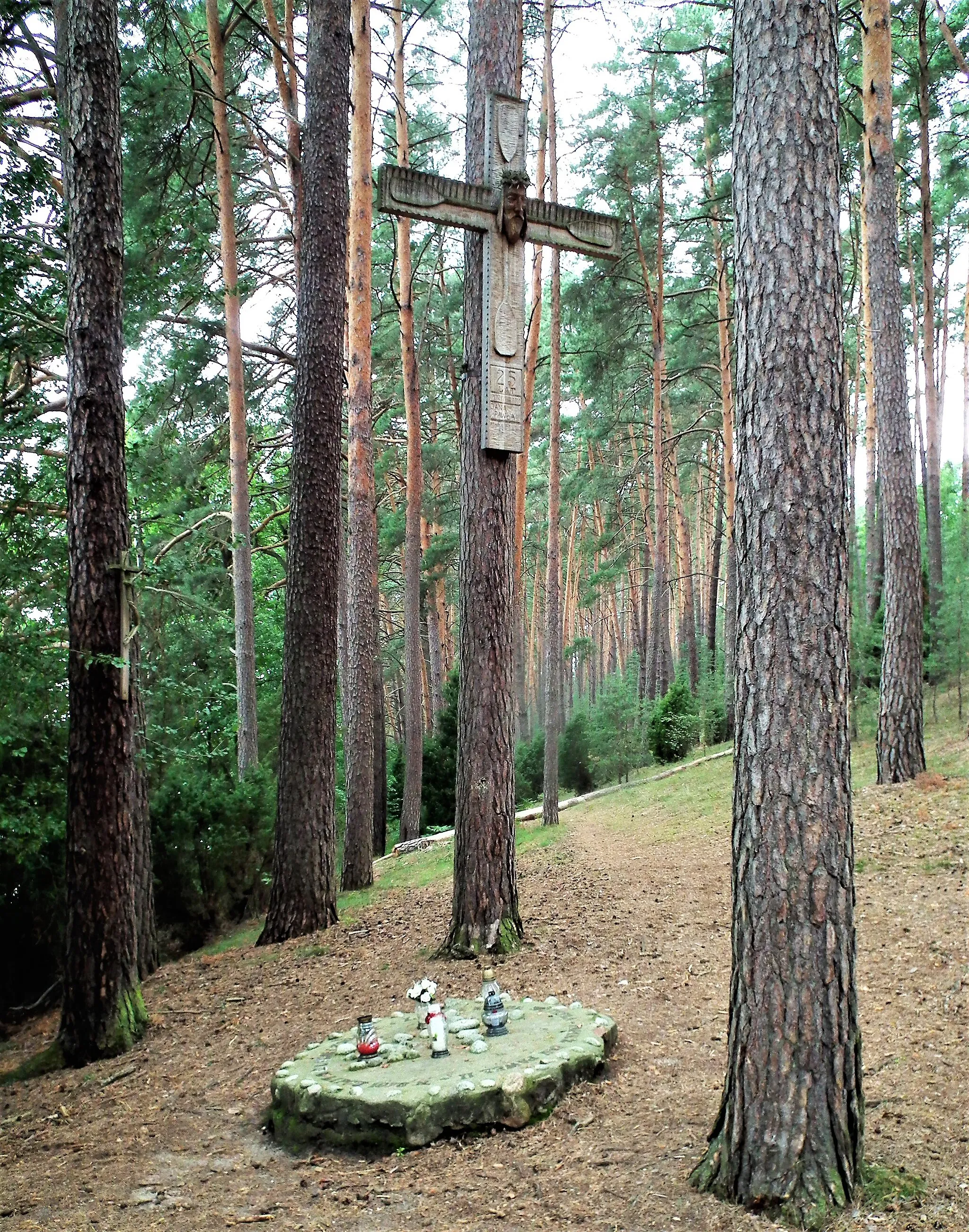 Photo showing: Pomnik Jana Pawła II w Czechyniu - prawdopodobnie pierwszy na świecie - wzniesiony 12 VIII 1979 r.
