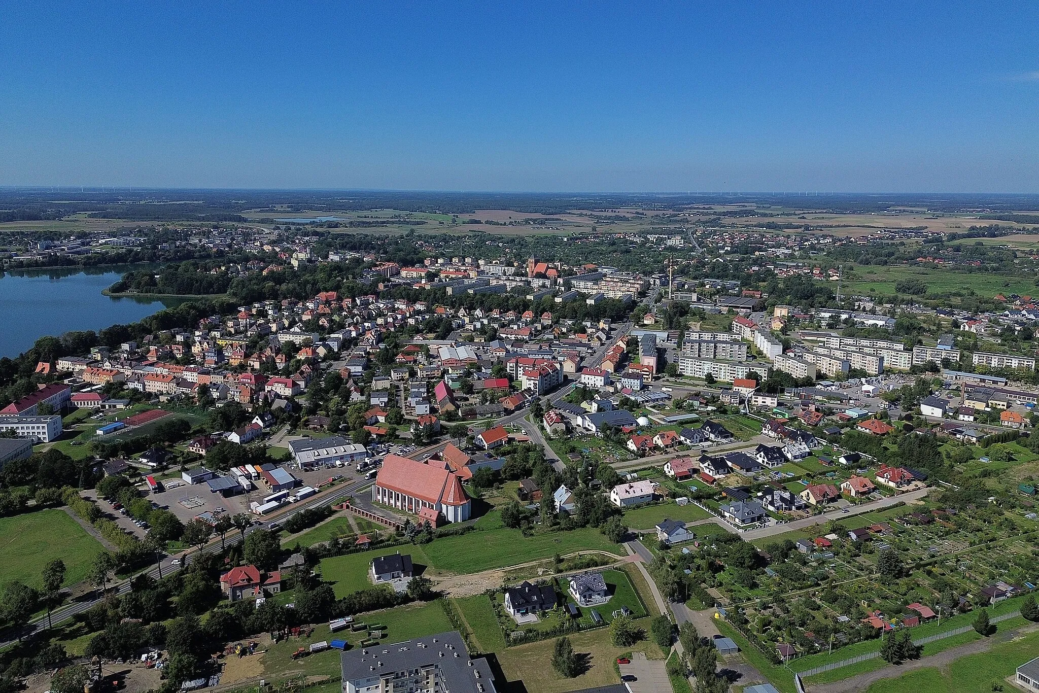 Photo showing: Centrum Choszczna (widok od strony południowo-wschodniej)