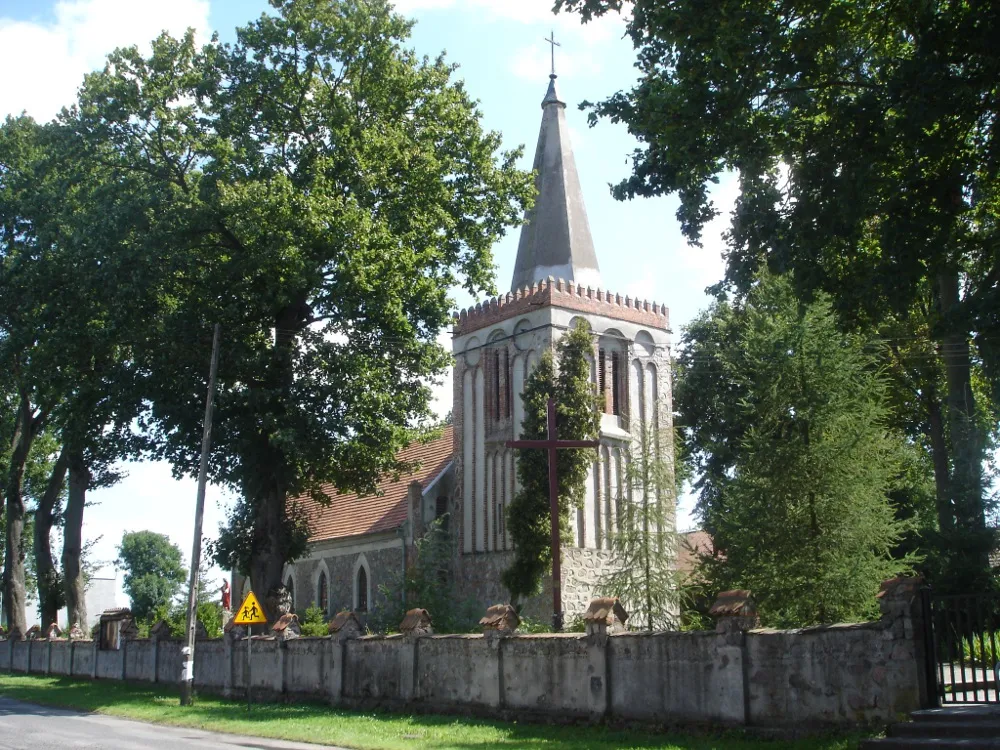 Photo showing: Church in Barnim, Poland, West Pomeranian Voivodeship, Pyrzyce district, commune Warnice