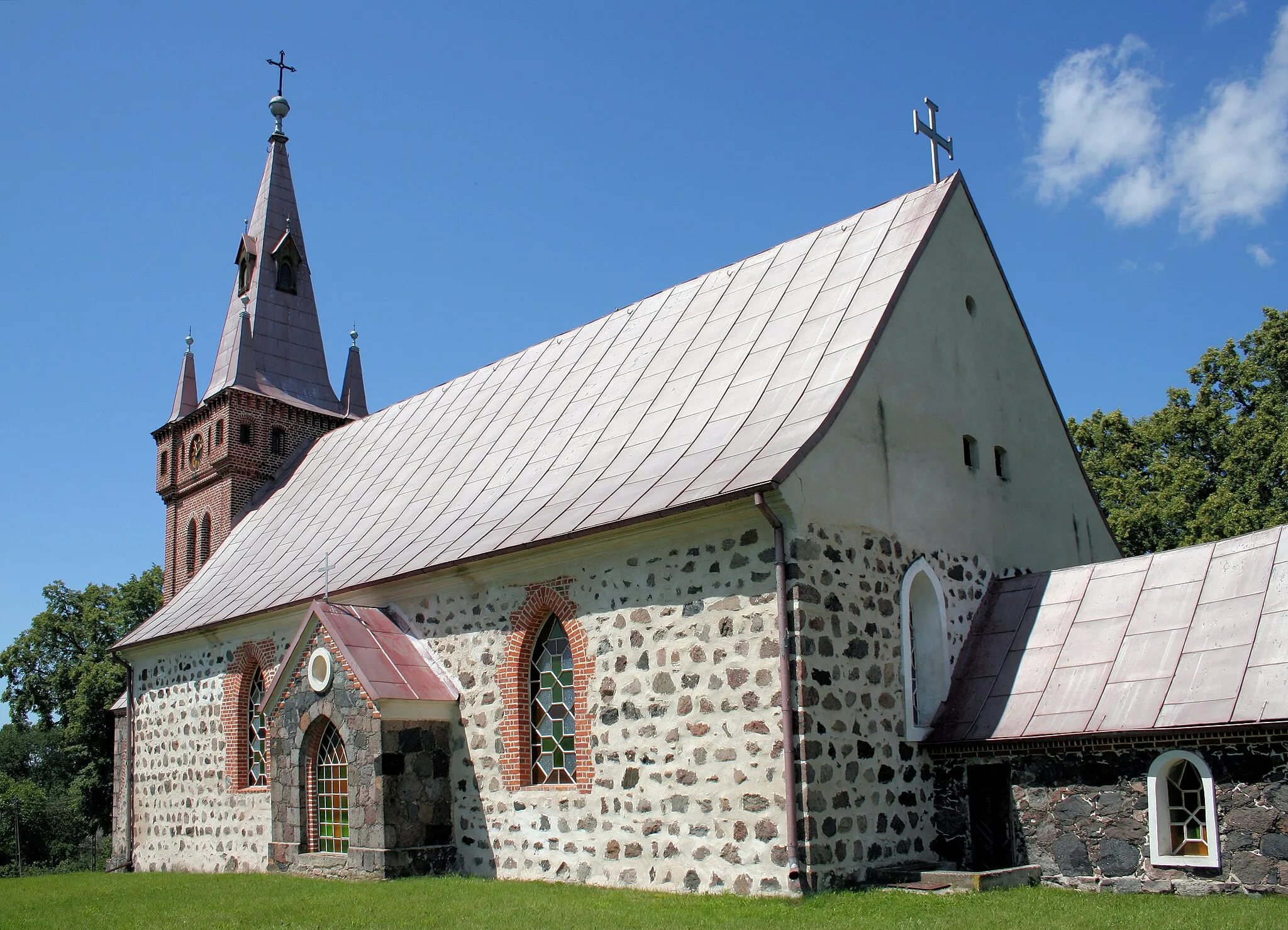 Photo showing: Church in Kurzycko, West Pomeranian Voivodeship