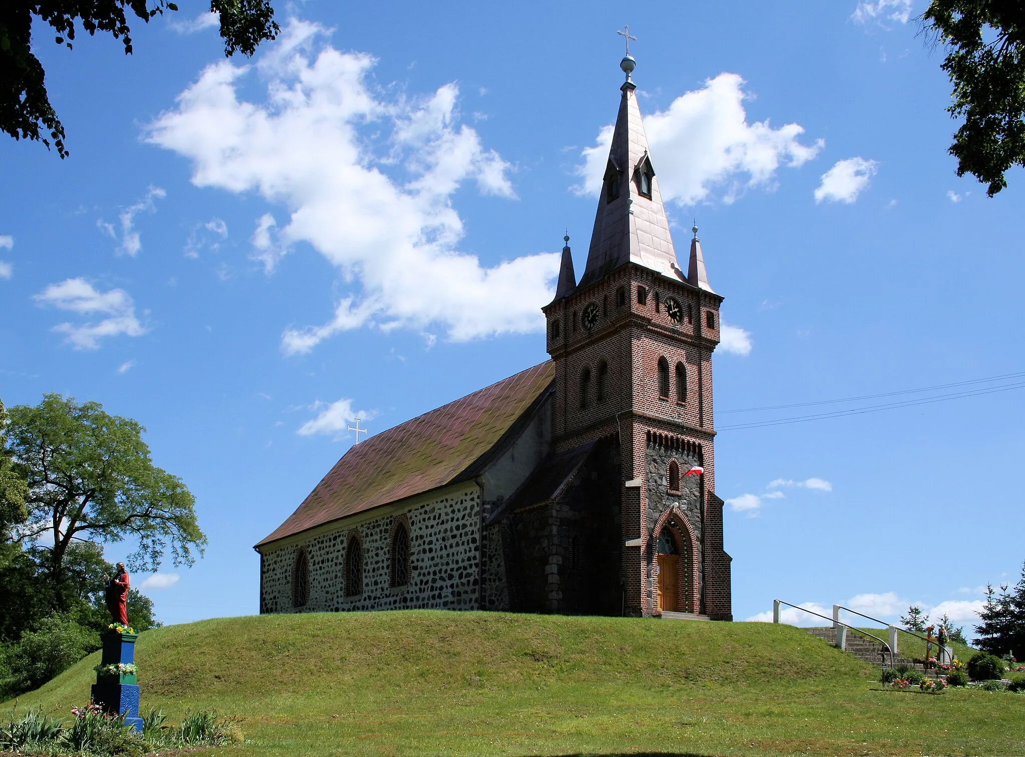 Photo showing: Church in Kurzycko, West Pomeranian Voivodeship