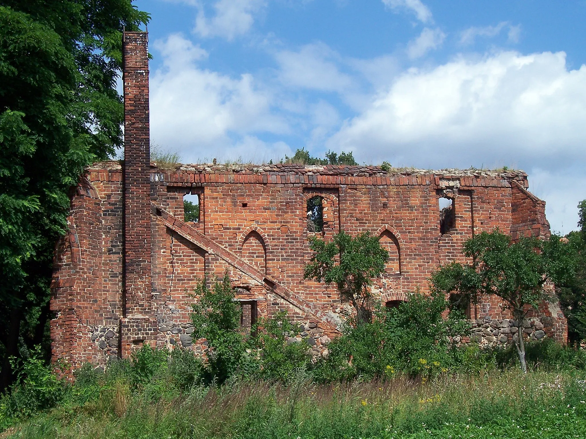 Photo showing: Bierzwnik - browar gotycki, ruina (zabytek nr rejestr. 411/92*