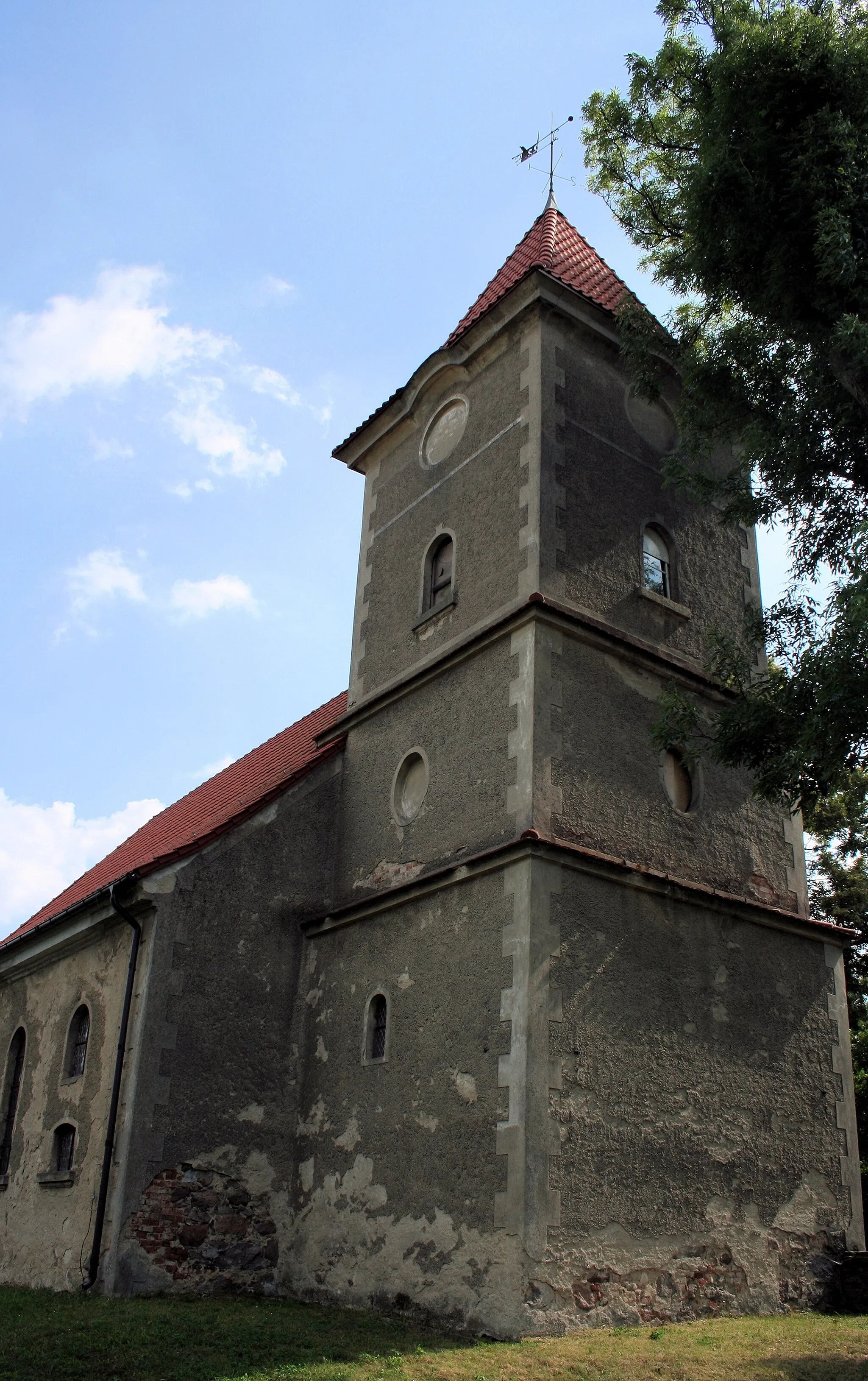 Photo showing: St. Roch's Church in Roscin, Mysliborz county