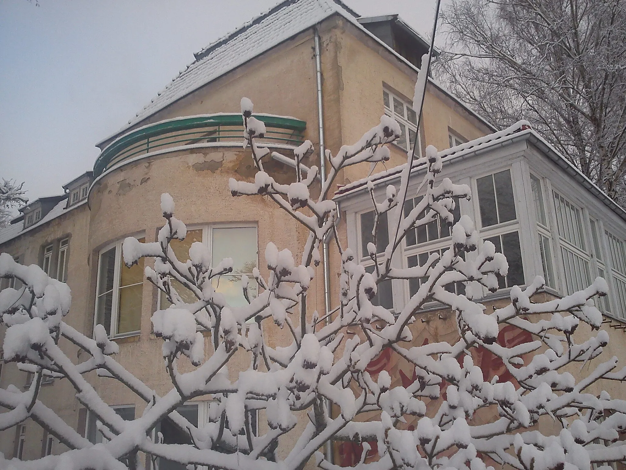 Photo showing: Sanatorium Borkowo zimą