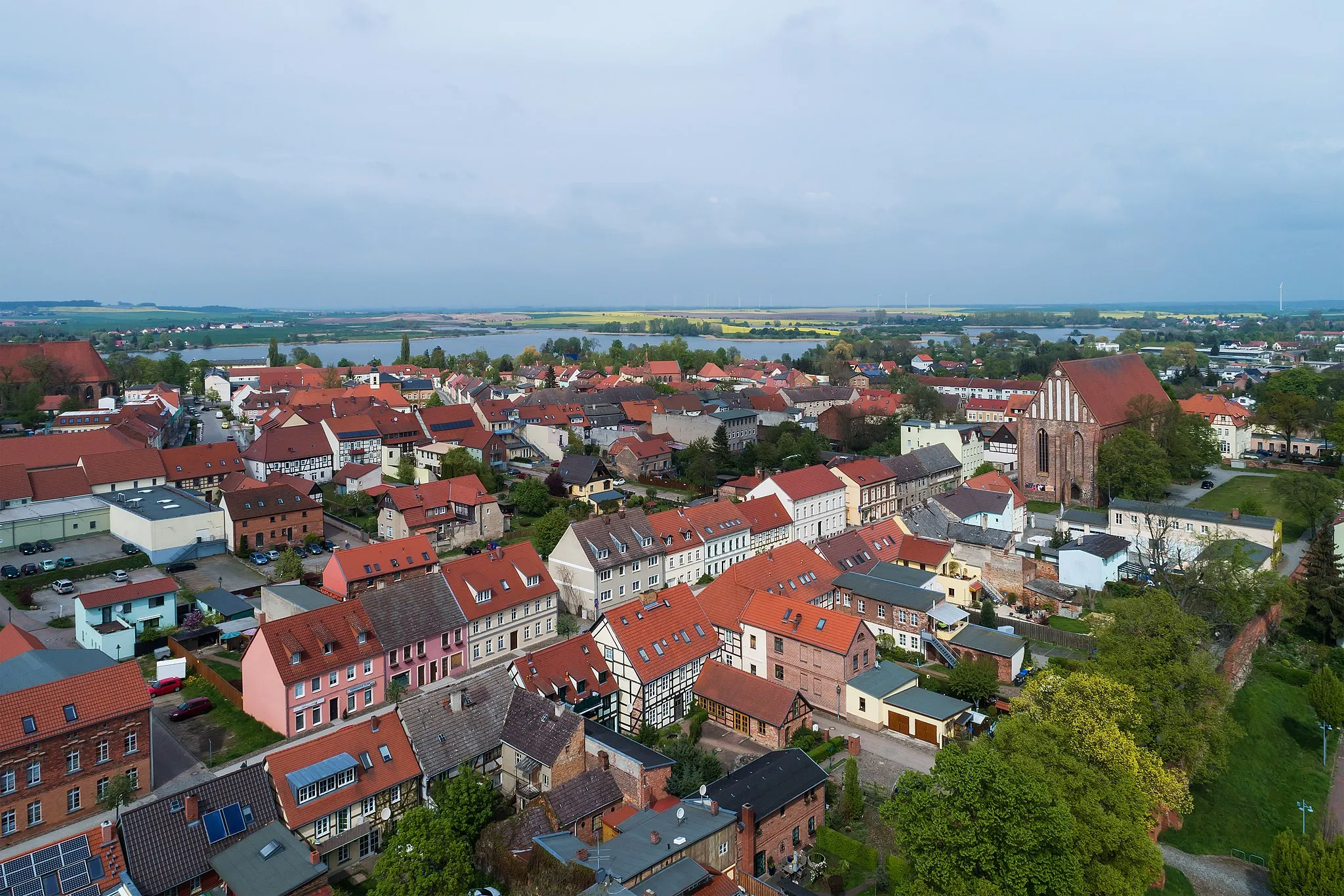 Photo showing: Aerial photo of Angermünde (Brandenburg/Germany)