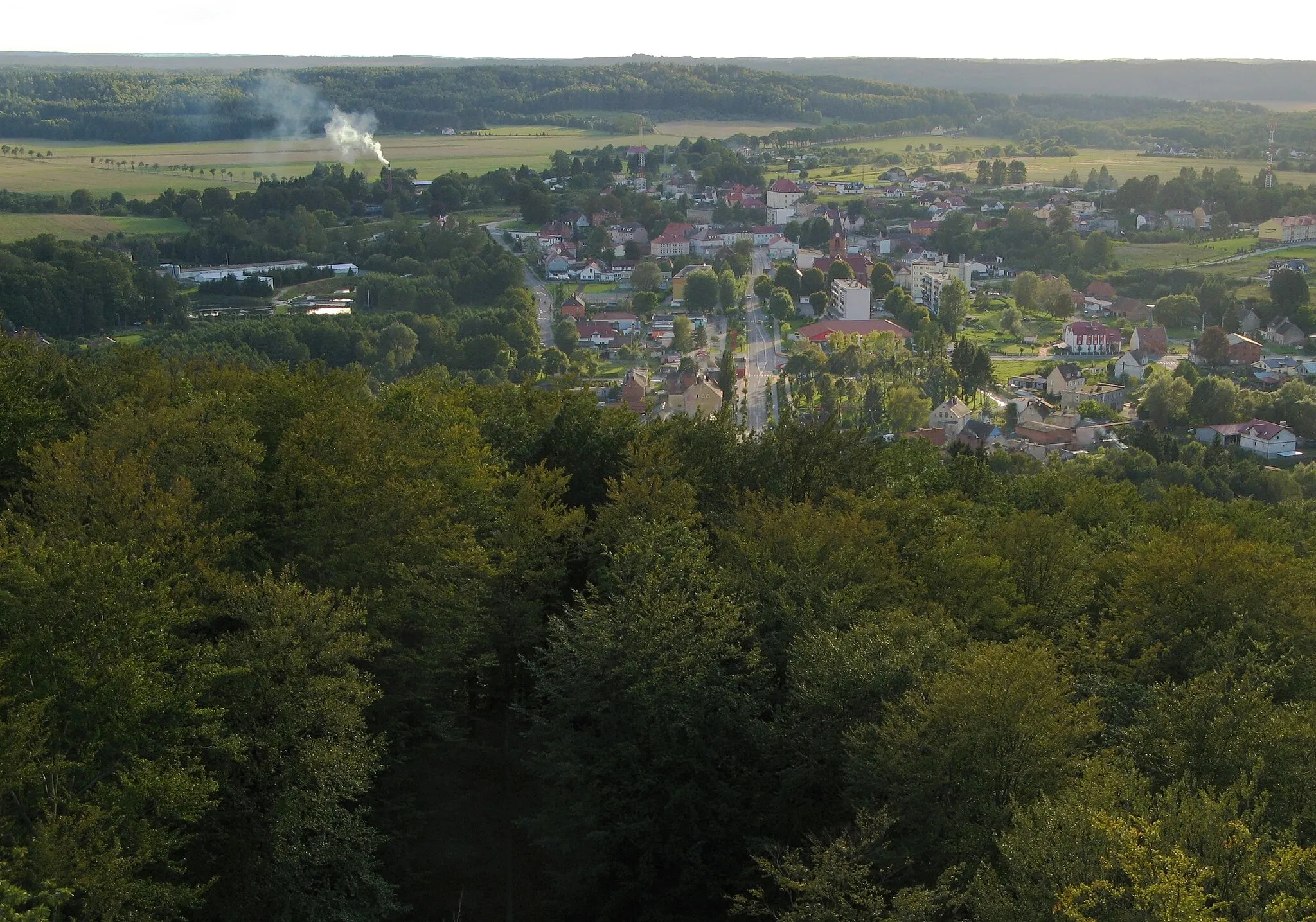 Photo showing: Polanów z wieży