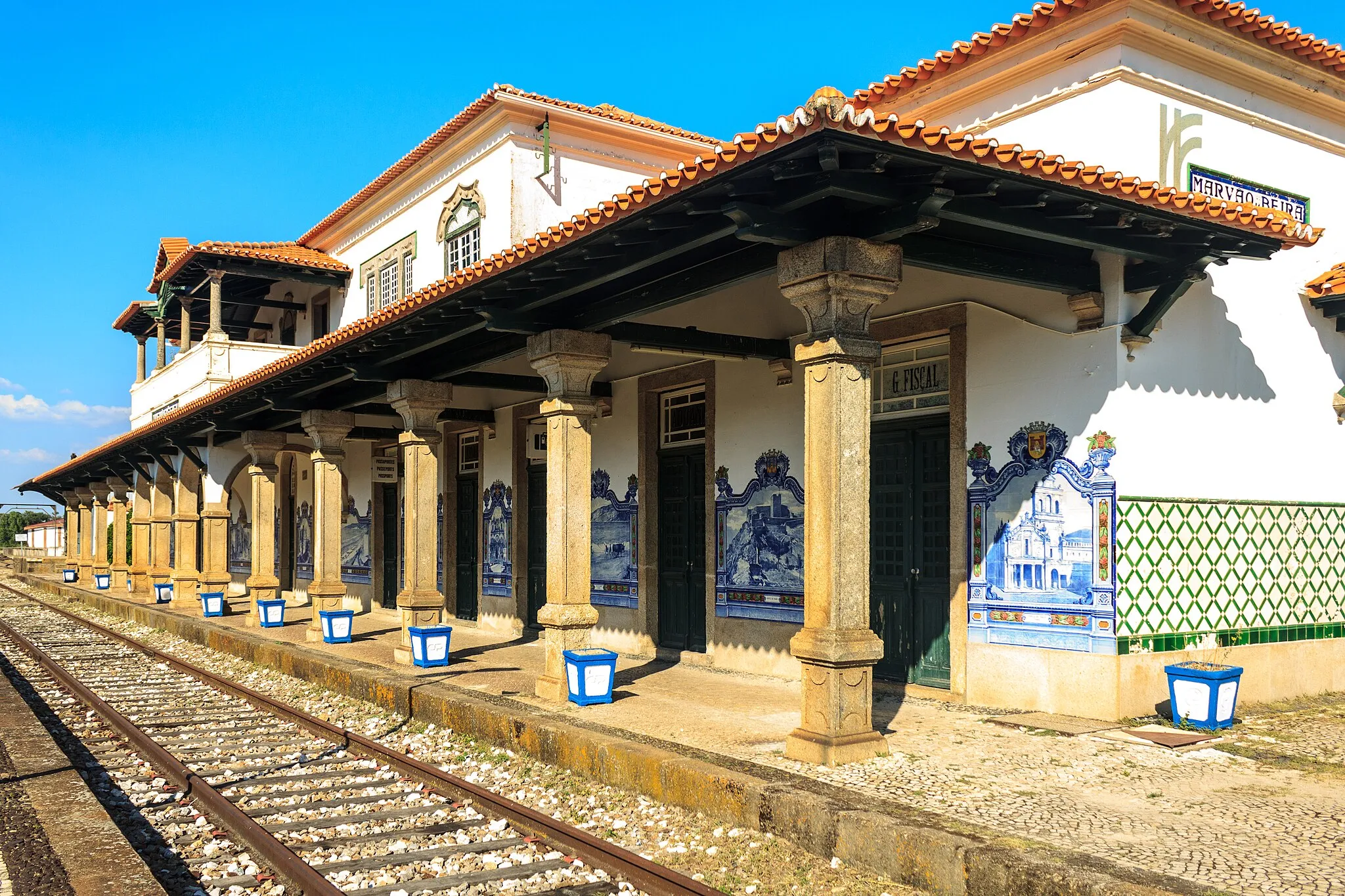 Photo showing: Marvão-Beirã train station on Cáceres railway line; Portugal