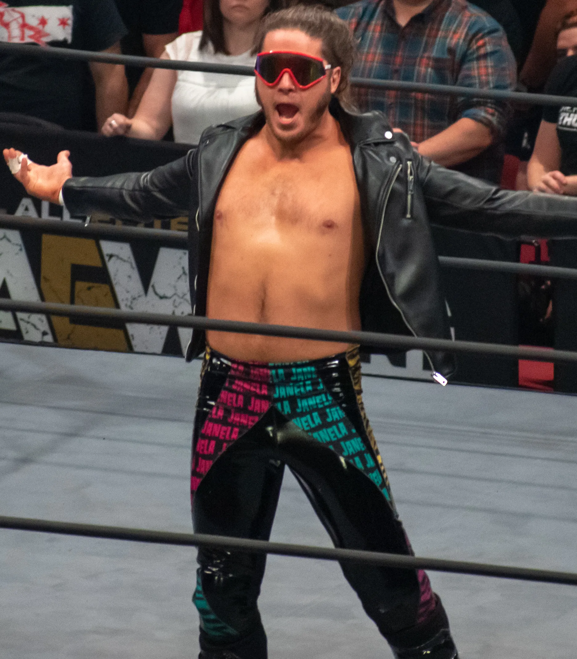 Photo showing: American professional wrestler Joey Janela appearing on AEW Dynamite in October 2019