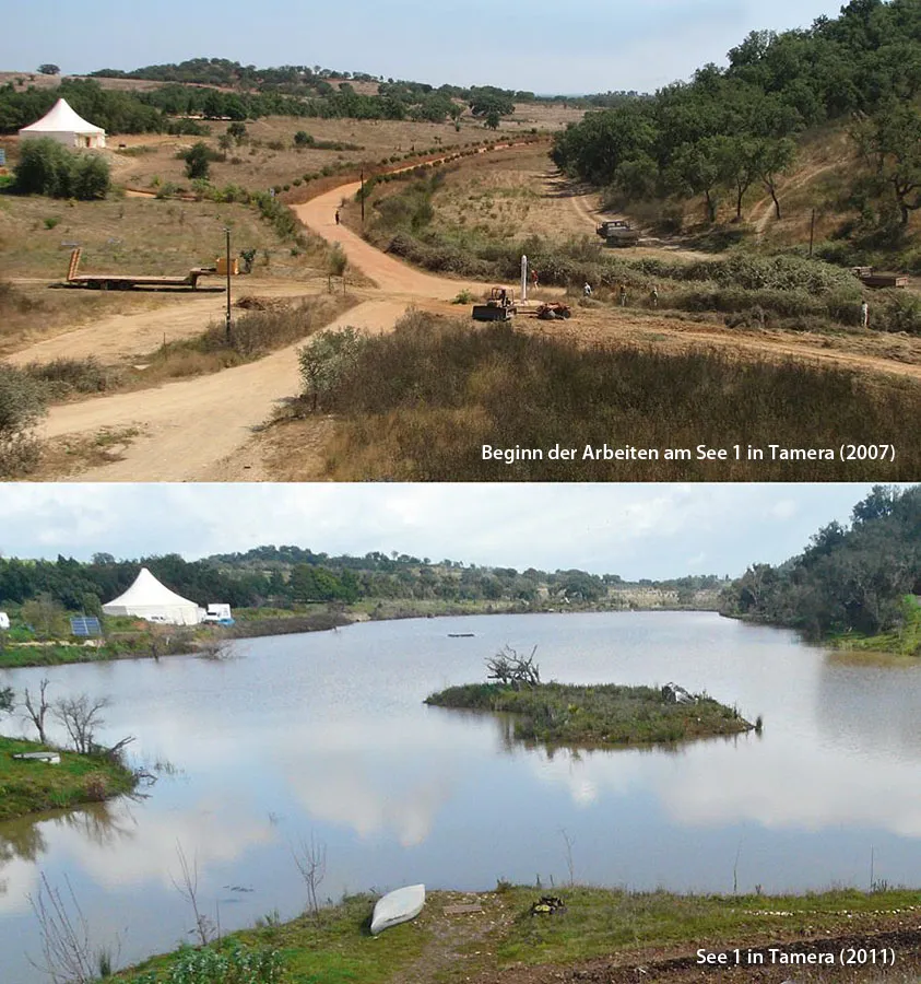 Photo showing: Lake1 of the rainwater harvesting landscape in Tamera, Portugal