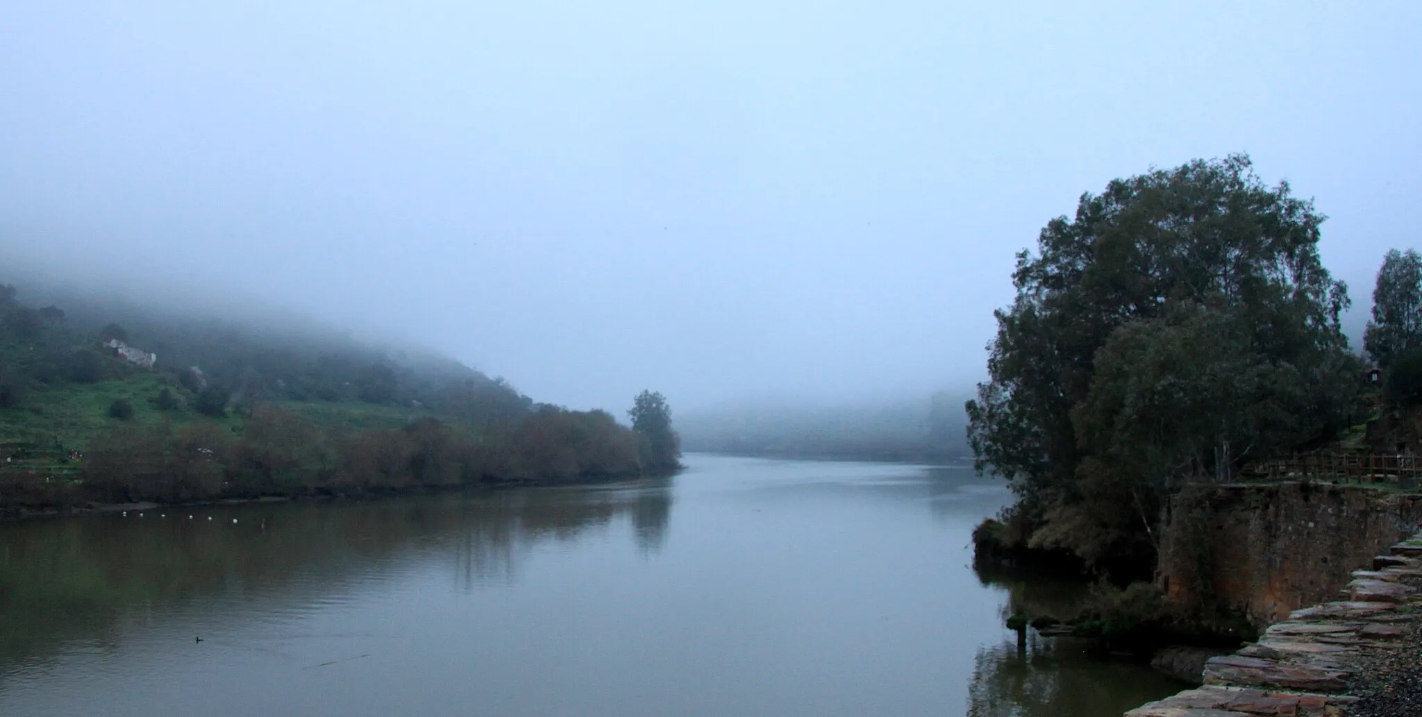 Photo showing: Pomarao - Guadiana in the morning mist